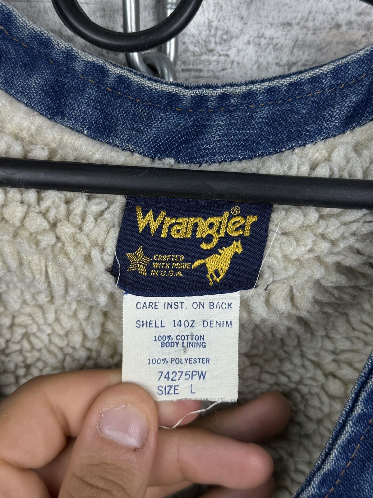 Wrangler Mens Vintage Wrangler Denim vest jeans Made in USA rare y2k Size US L / EU 52-54 / 3 - 9 Thumbnail