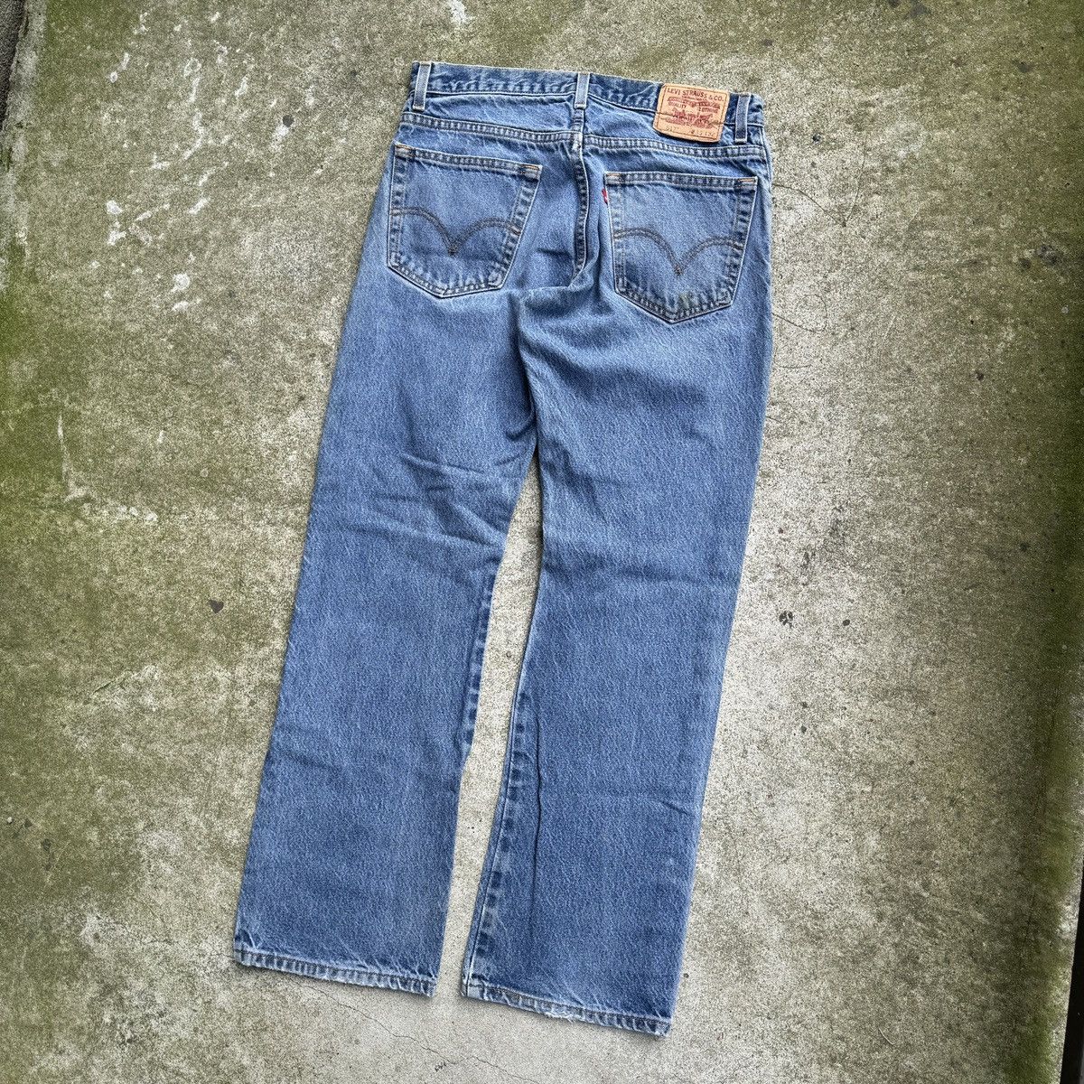 Levi's Levi's 517 Bootcut Faded Thrashed Jeans ERD Grunge Chrome Size US 33 - 10 Thumbnail
