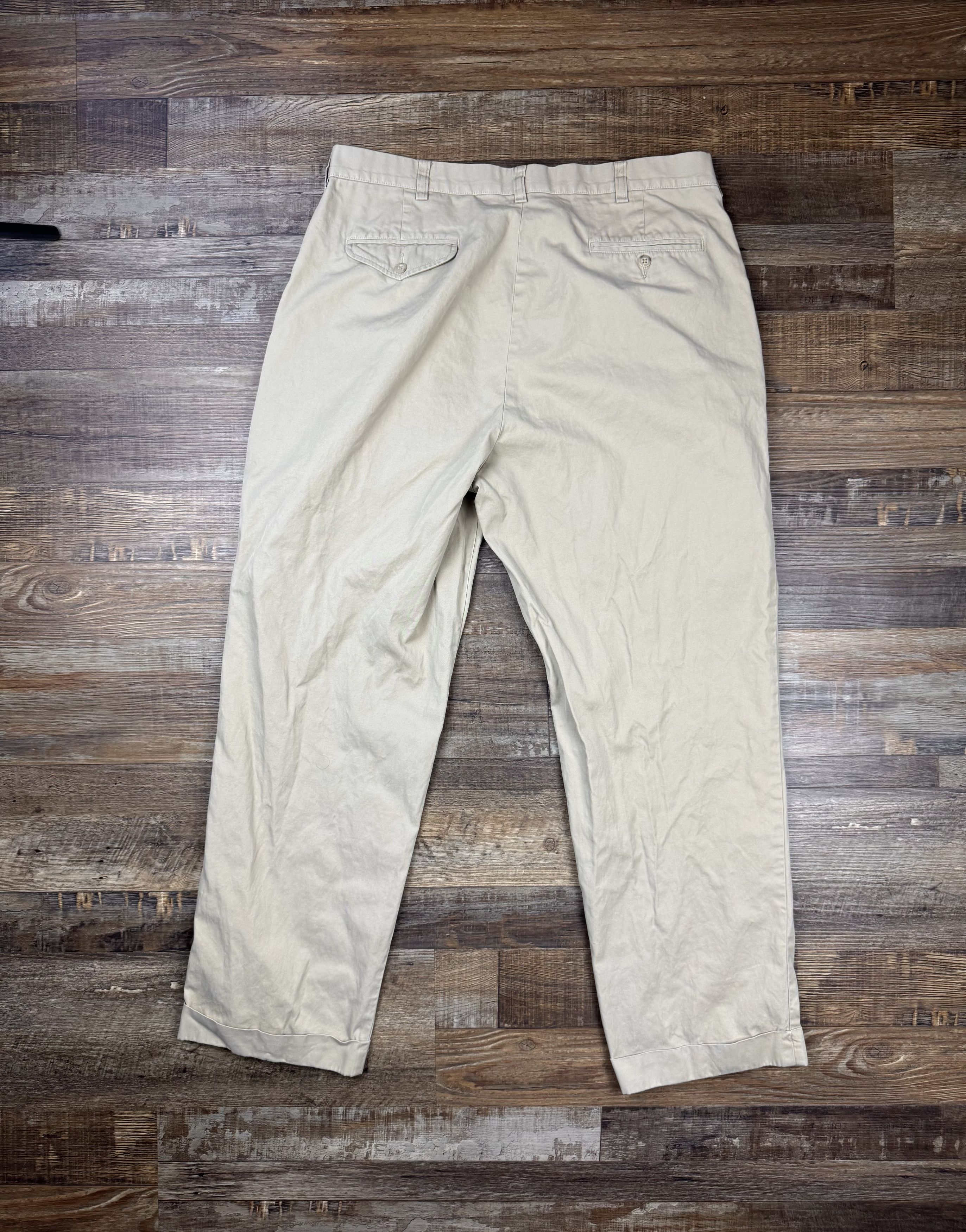 Polo Ralph Lauren Polo Ralph Lauren Pants 36x30 Flat Front Hammond Pant Khaki Size US 36 / EU 52 - 2 Thumbnail
