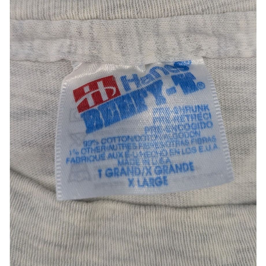 Hanes × Vintage Vintage 90s Delta Phi Epsilon Patches Hanes t-shirt Size US XL / EU 56 / 4 - 3 Thumbnail