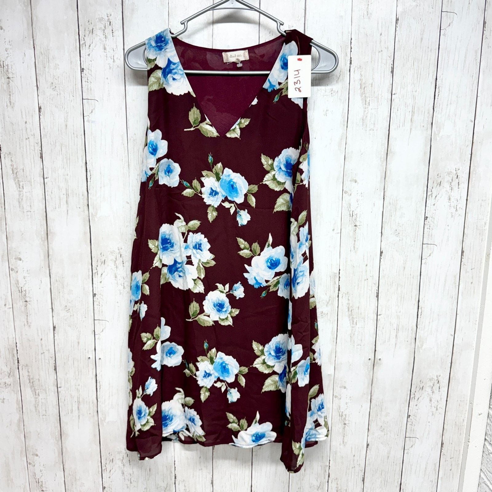 Other Altar'd State Dress Sz Medium Sleeveless Maroon Floral Mini Size M / US 6-8 / IT 42-44 - 1 Thumbnail