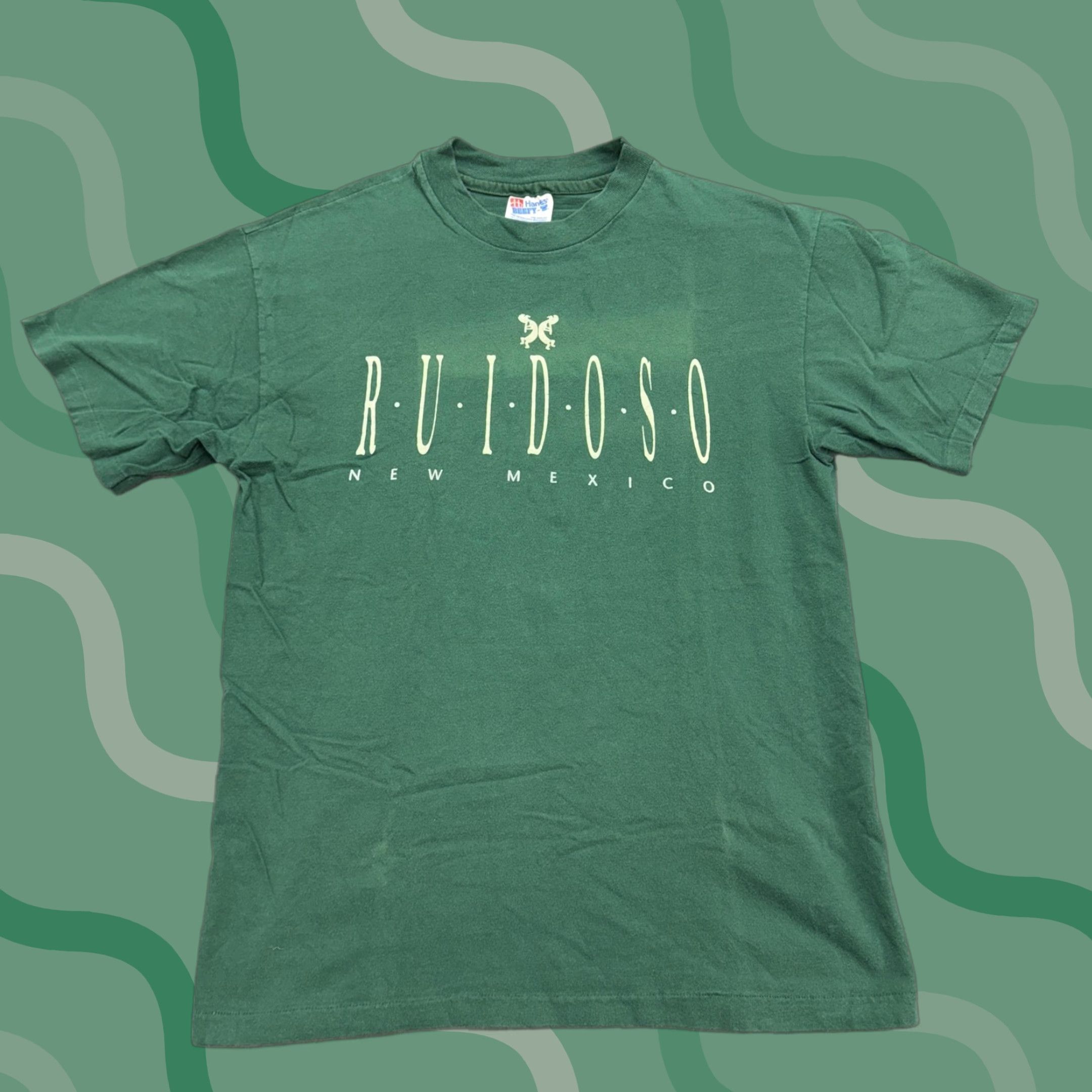 Hanes Vintage Hanes Beefy-T USA Shirt Mens M Green 90s Travel Souvenir Ruidoso NM Shirt Mens Medium Green Hanes Beefy-T USA 90s Size US M / EU 48-50 / 2 - 1 Thumbnail