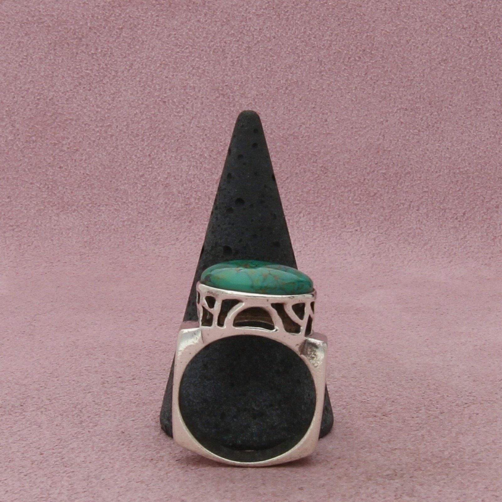 Sterling Silver sterling silver turquoise squared band ring size 8.75 Size ONE SIZE - 5 Thumbnail