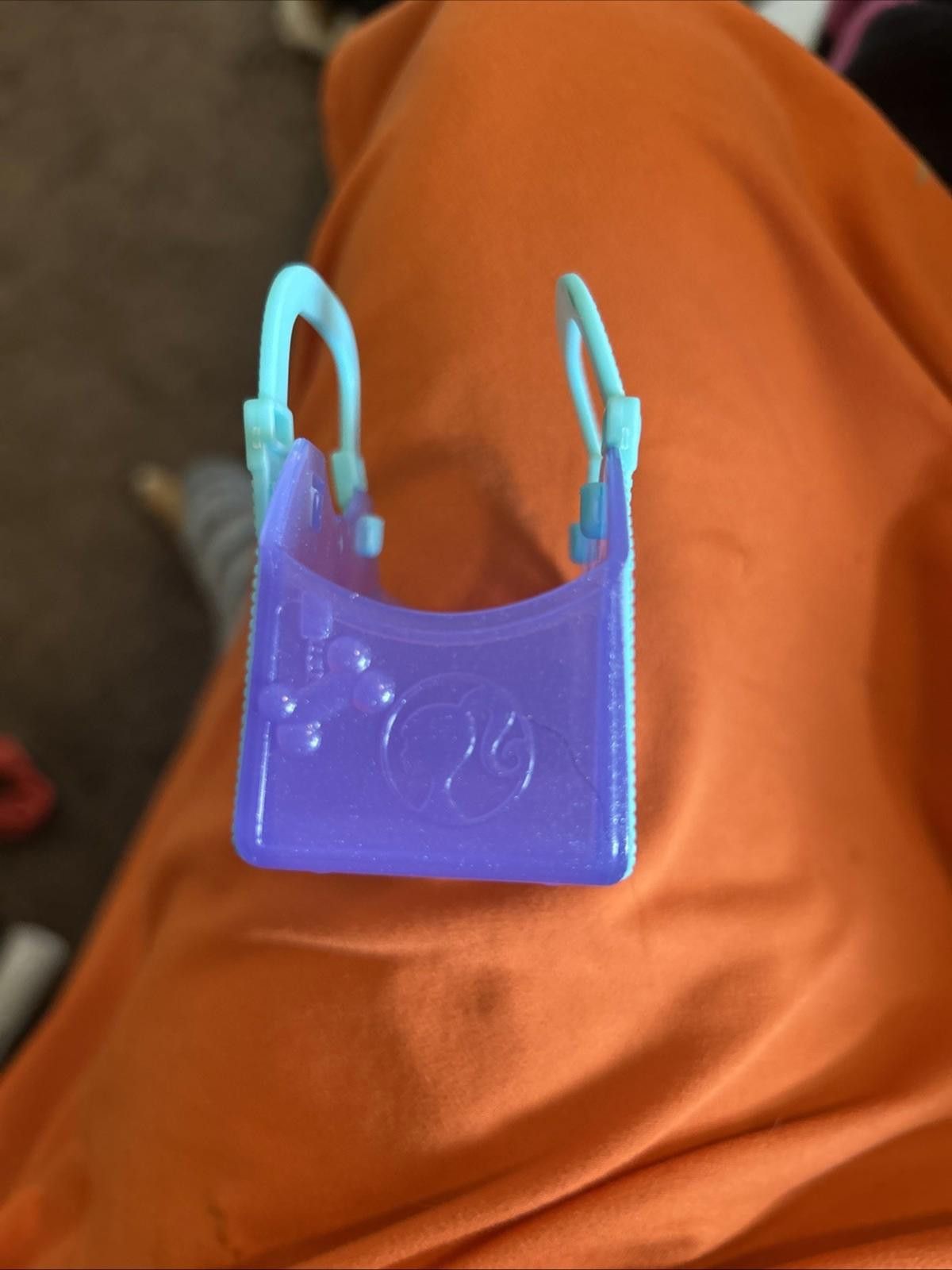 Designer Barbie 2018 Handbag Pet Carrier Hard Plastic Purple, Blue Size ONE SIZE - 5 Thumbnail