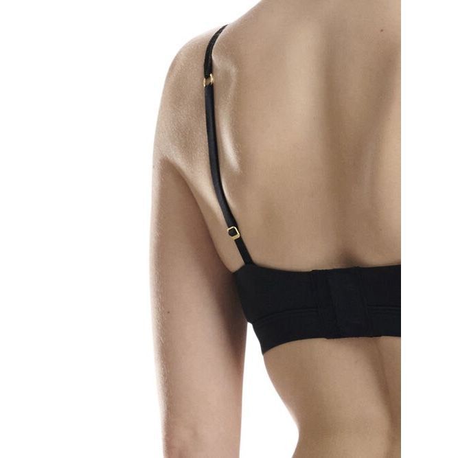 Wolford NWT Wolford Obsessed Skin Black Bra Sheer Mesh Top Medium Size ONE SIZE - 8 Thumbnail