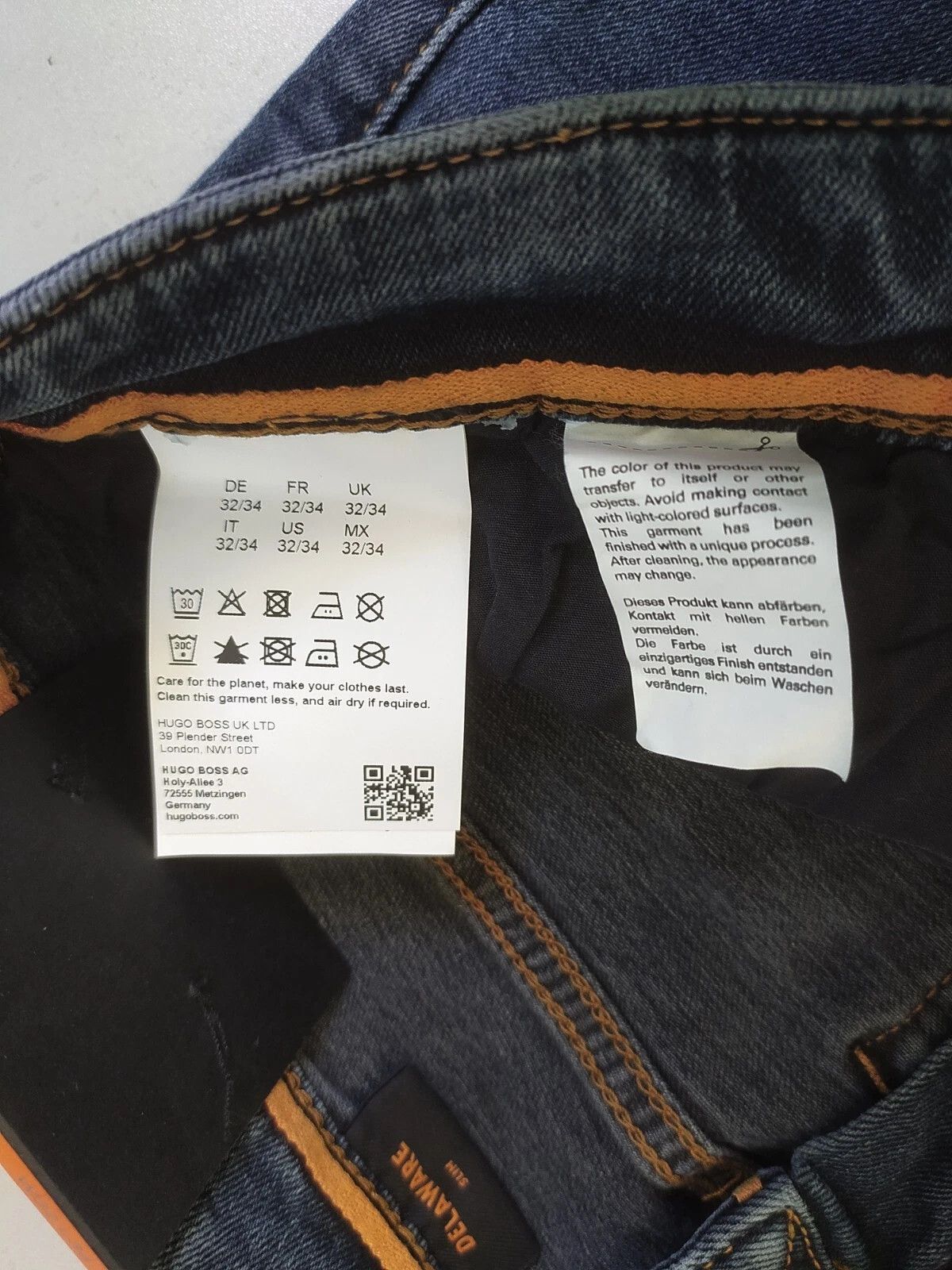 Hugo Boss HUGO BOSS DELAWARE Slim fit men's Jeans T 1221 Size US 32 / EU 48 - 8 Thumbnail