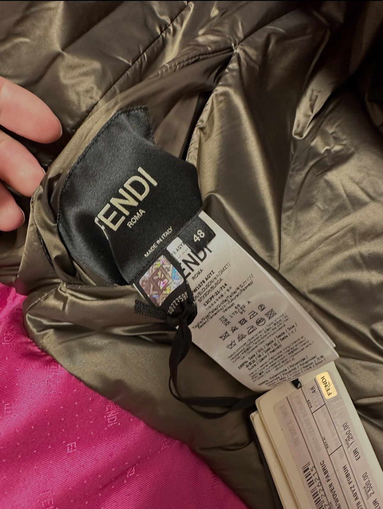 Fendi FENDI DOWN JACKET IN RASPBERRY Size US M / EU 48-50 / 2 - 5 Thumbnail