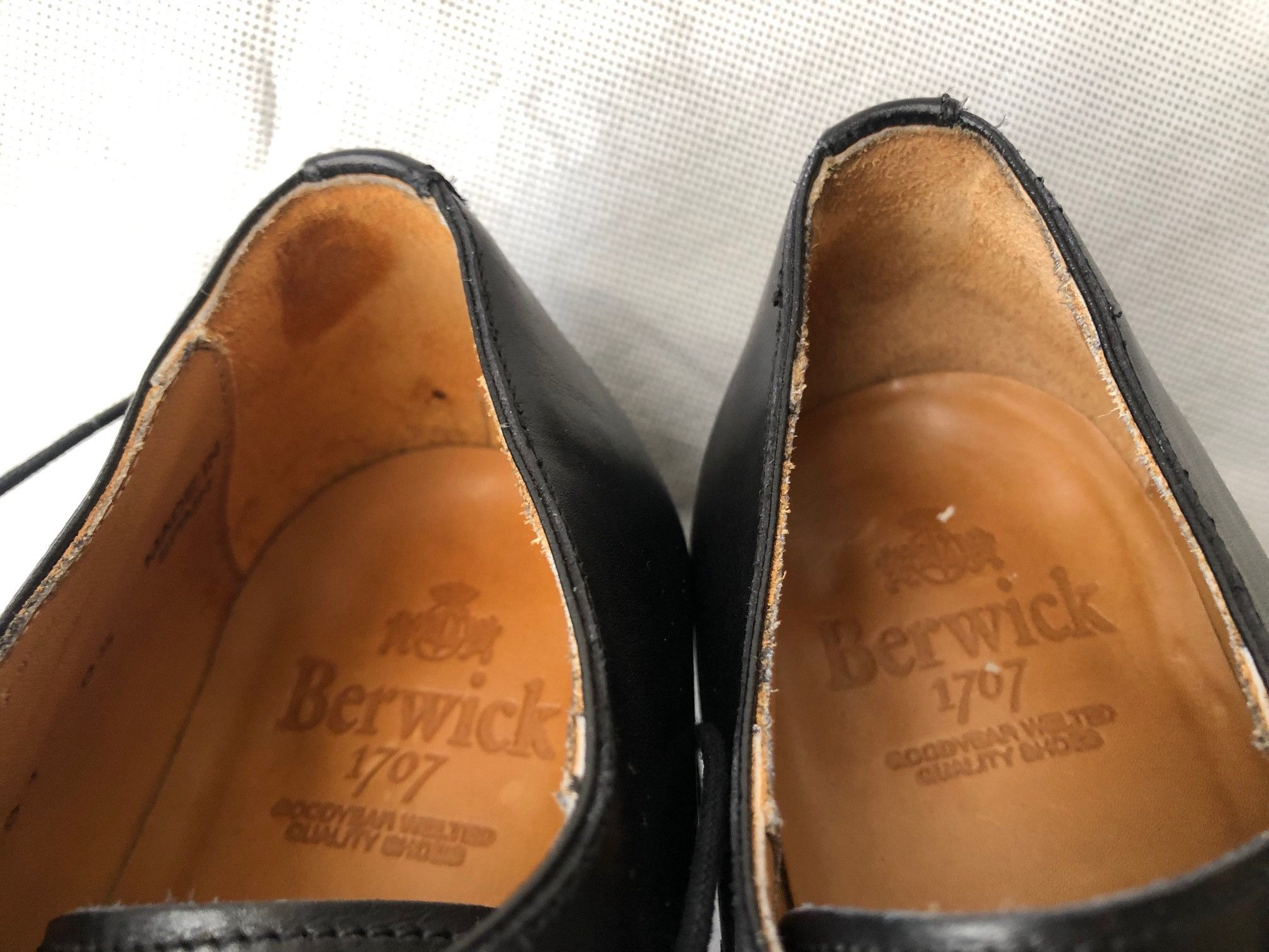 Berwick 1707 Berwick 5291 Black Leather Derby shoes Size US 10.5 / EU 43-44 - 8 Thumbnail