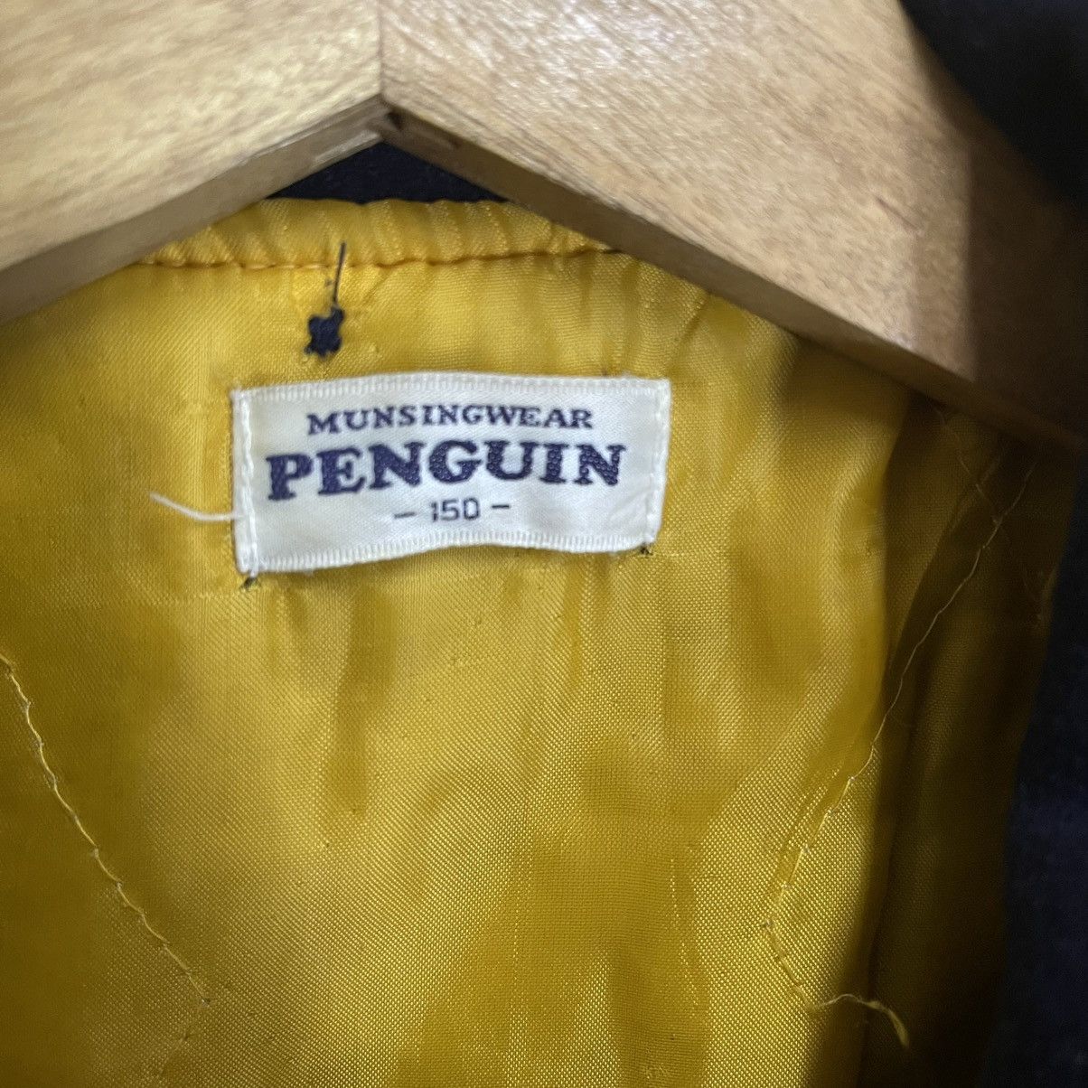Vintage Vintage Musing Wear Penguin Big Logo Wool Varsity Jacket Size US S / EU 44-46 / 1 - 11 Thumbnail