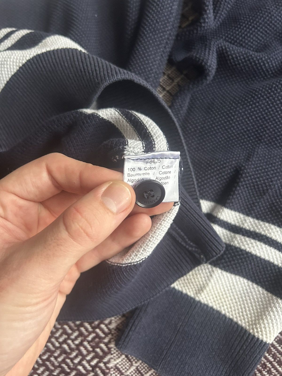 Lacoste Vintage Lacoste Solid Style Crewneck Sweater Mens Size 5 / L Size US L / EU 52-54 / 3 - 6 Thumbnail
