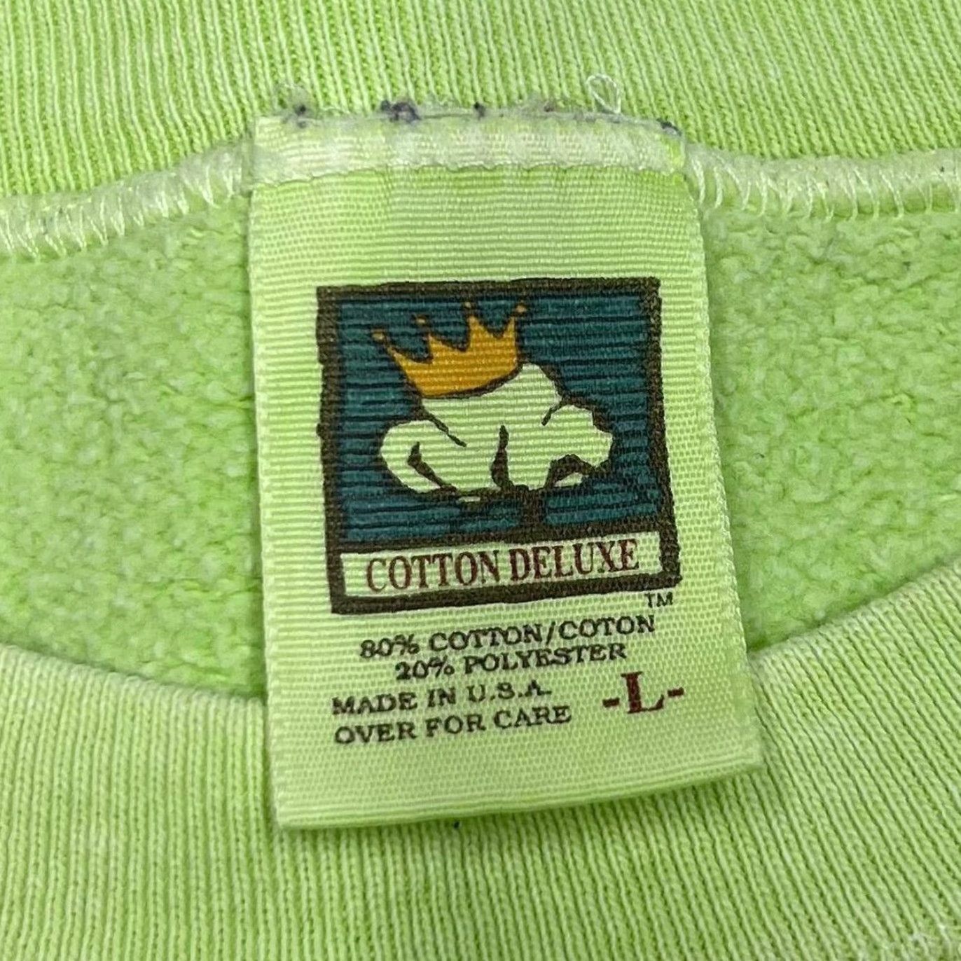 Other VINTAGE OCEAN CITY, NJ Embroidered Souvenir Flip Flop Sweatshirt Large Green Mens Pullover Crewneck 26" 23" 22.5” #5888 Size US L / EU 52-54 / 3 - 2 Thumbnail