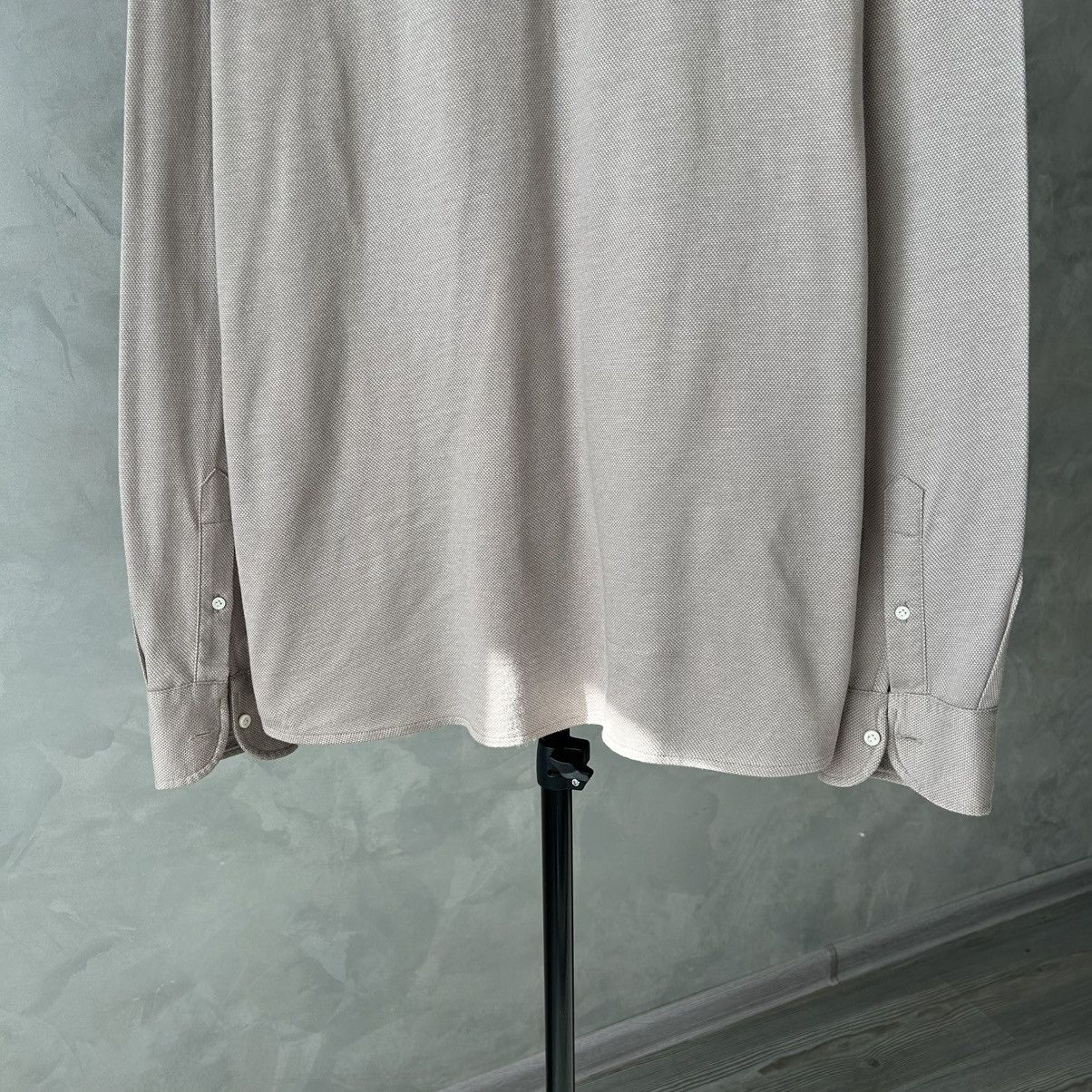 Boggi 💵 Boggi Milano Oldmoney Slim Fit Beige Shirt Size US XL / EU 56 / 4 - 9 Thumbnail