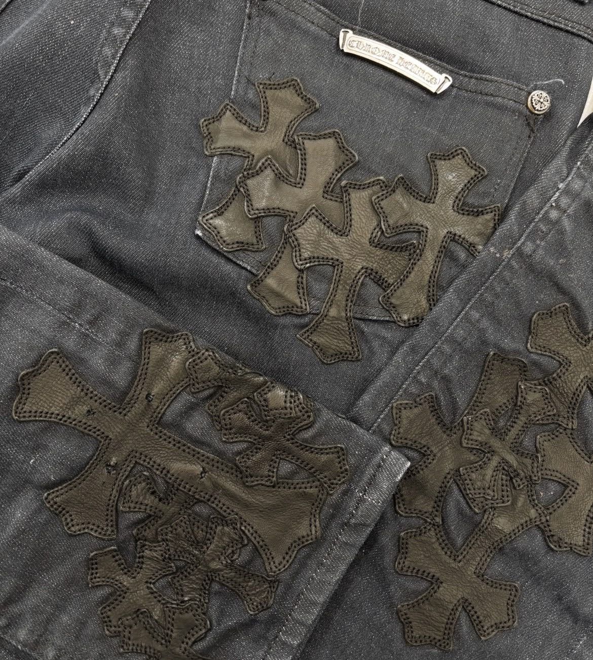Chrome Hearts NFS - Chrome Hearts 1:1 April77 cross patch jeans Size US 28 / EU 44 - 8 Thumbnail
