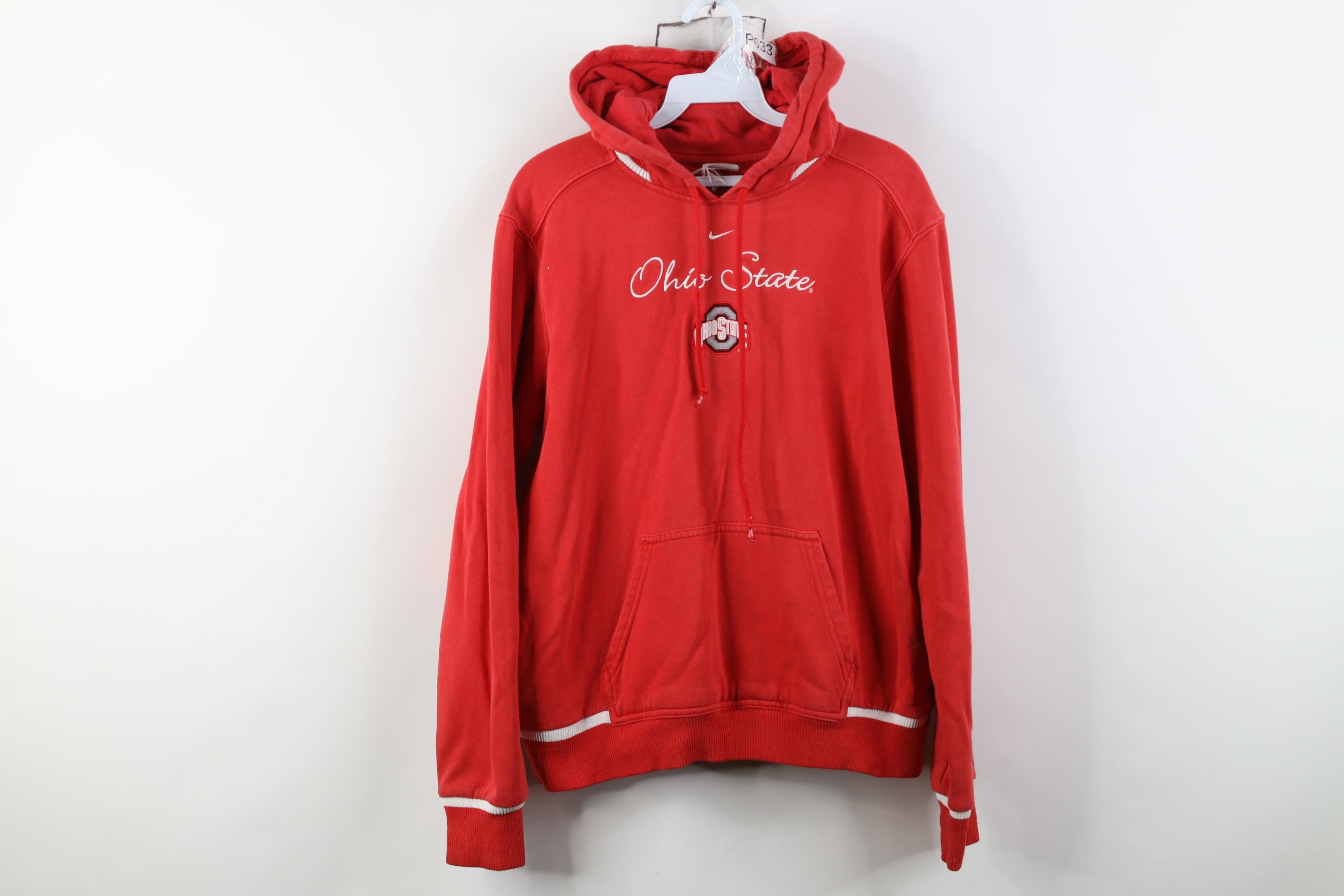Nike Vintage Y2K Nike Center Swoosh Ohio State University Hoodie Size XL / US 12-14 / IT 48-50 - 1 Thumbnail