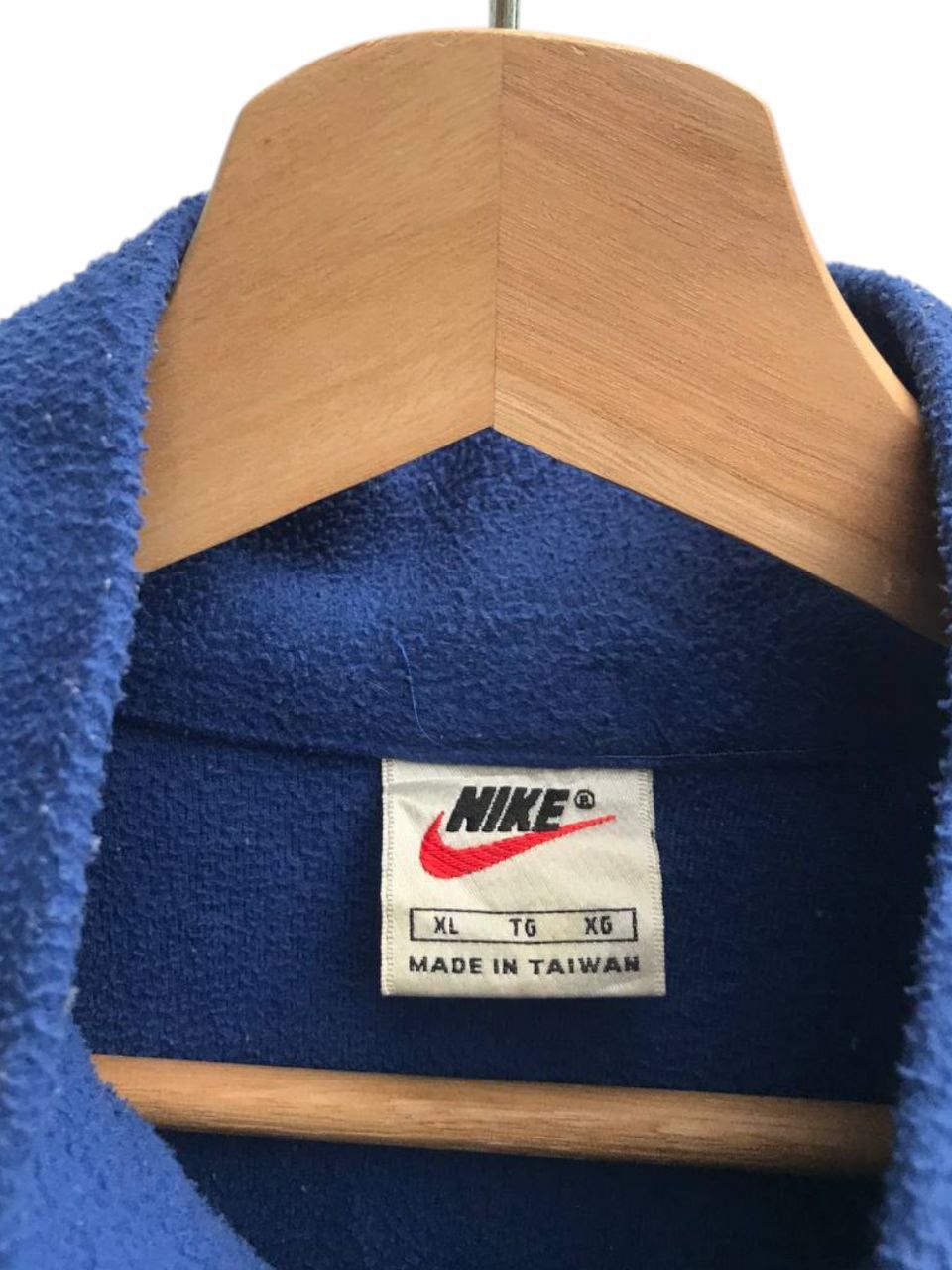 Nike × Vintage Vintage 90’s Nike Small Swoosh Half Zip Pullover Size US XL / EU 56 / 4 - 6 Thumbnail