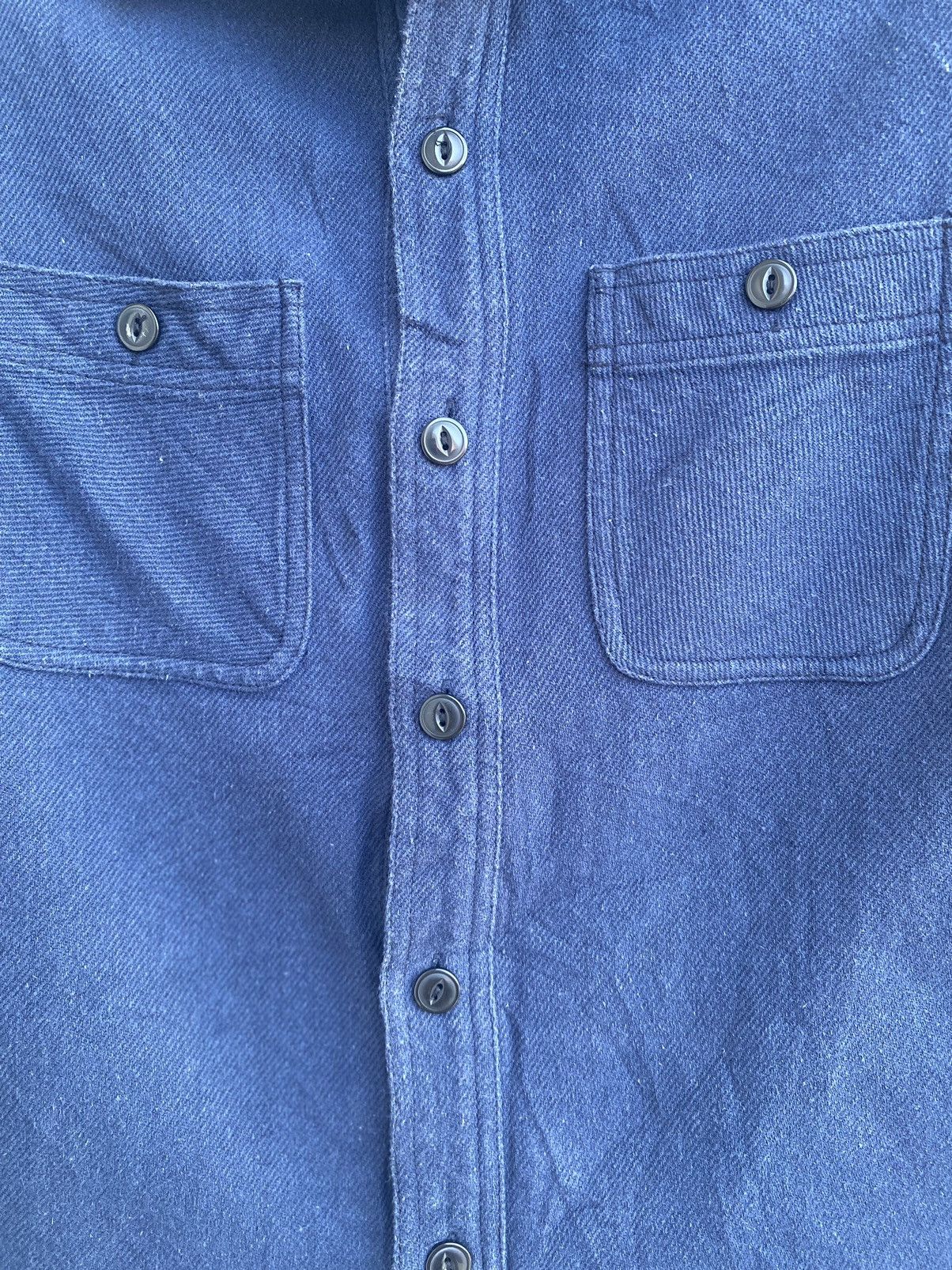 Japanese Brand Vtg 90s HOUSTON union made workwear shirts cat eye shirts Size US M / EU 48-50 / 2 - 2 Thumbnail