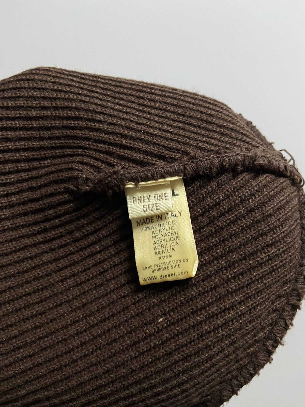 Nike × Vintage Diesel Hat Vintage Beanie Knitted Big Logo Italy Vintage Size ONE SIZE - 6 Thumbnail