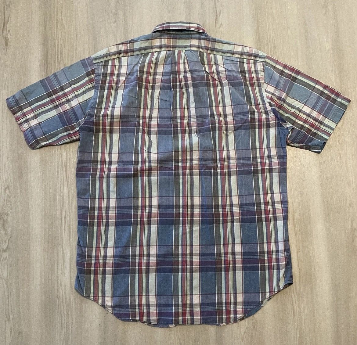 Polo Ralph Lauren Vtg Polo Ralph Lauren Colorful Plaid Short Sleeve M Size US M / EU 48-50 / 2 - 3 Thumbnail