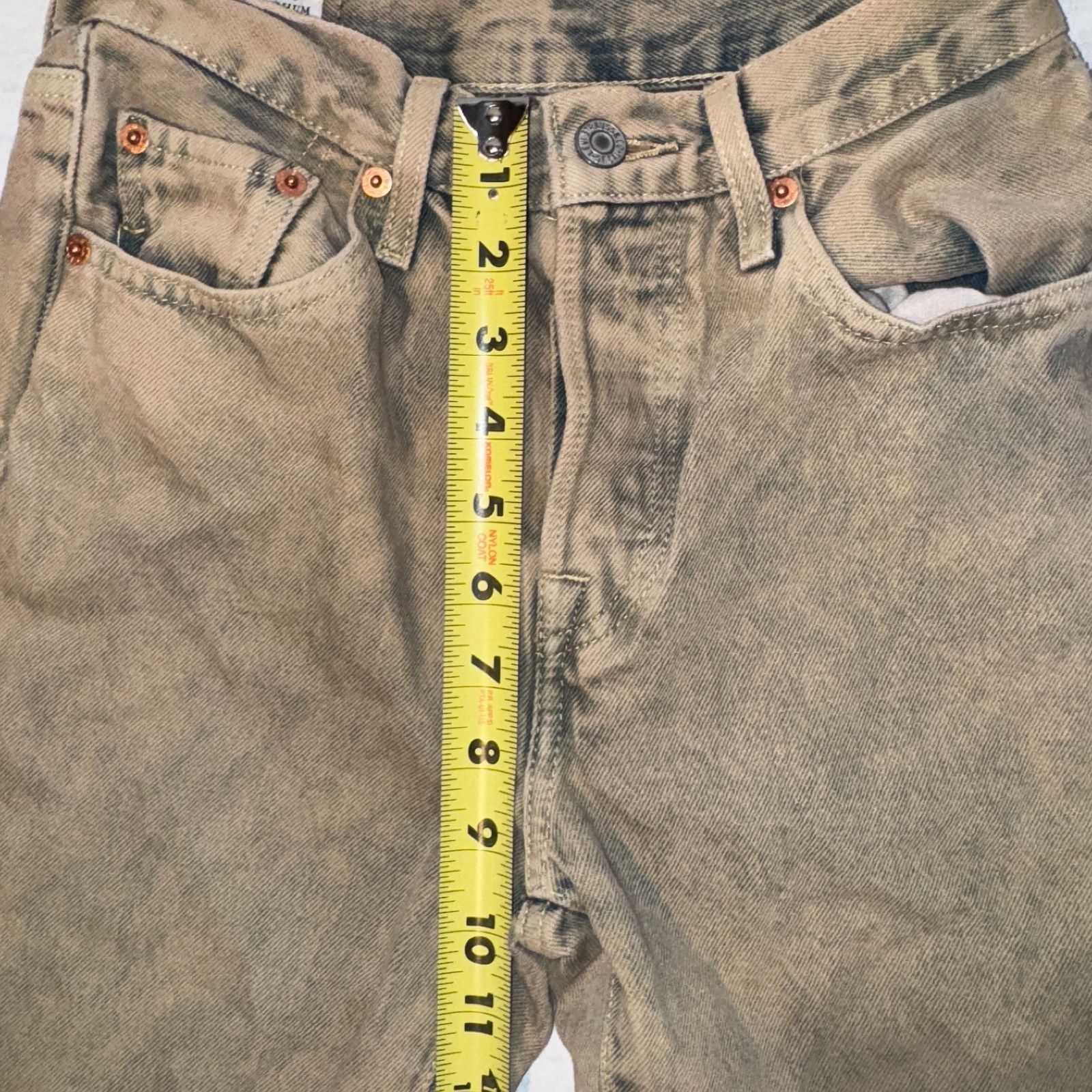 Levi's Levi's Premium 501 Women's Original Fit Cloudy Khaki - Mediu Size 24" / US 00 / IT 34 - 6 Thumbnail