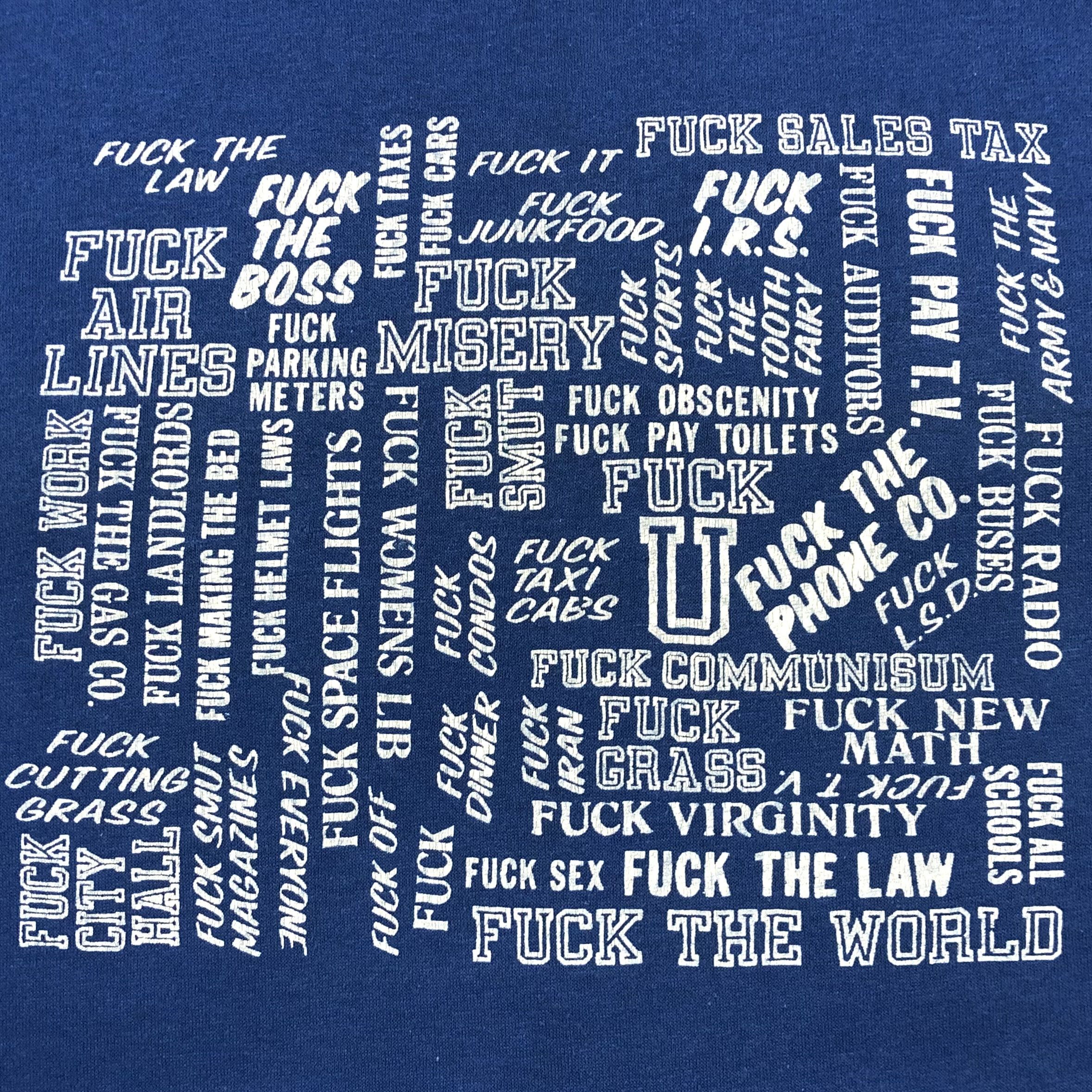 Vintage Vintage Fuck All Adult Dirty Joke USA Tee Size US M / EU 48-50 / 2 - 3 Thumbnail