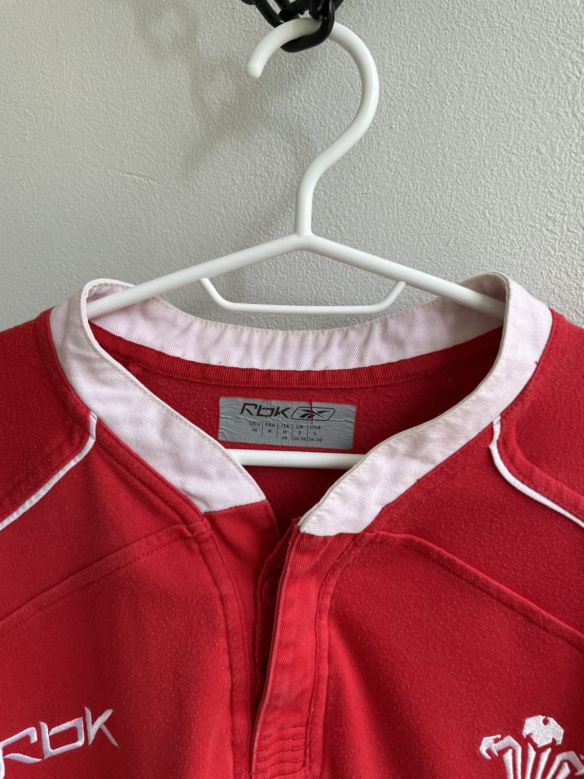 Reebok Wales Rugby 2007 2008 Home Jersey Shirt Polo T shirt Reebok Size US M / EU 48-50 / 2 - 7 Thumbnail