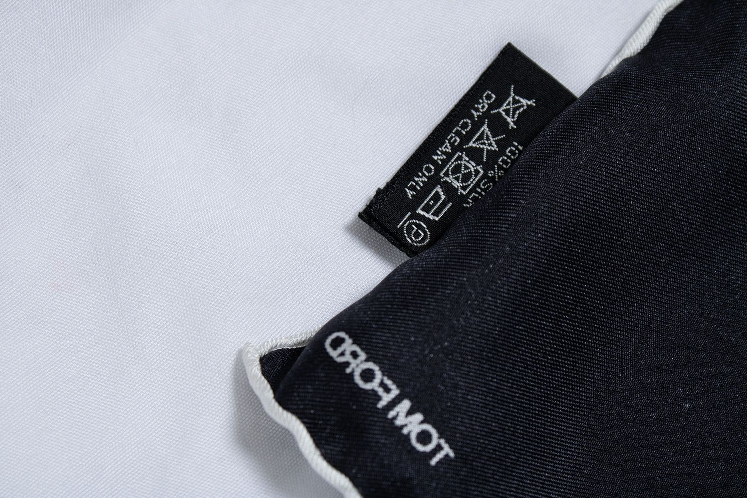 Tom Ford Tom Ford, black pocket square Size ONE SIZE - 5 Thumbnail