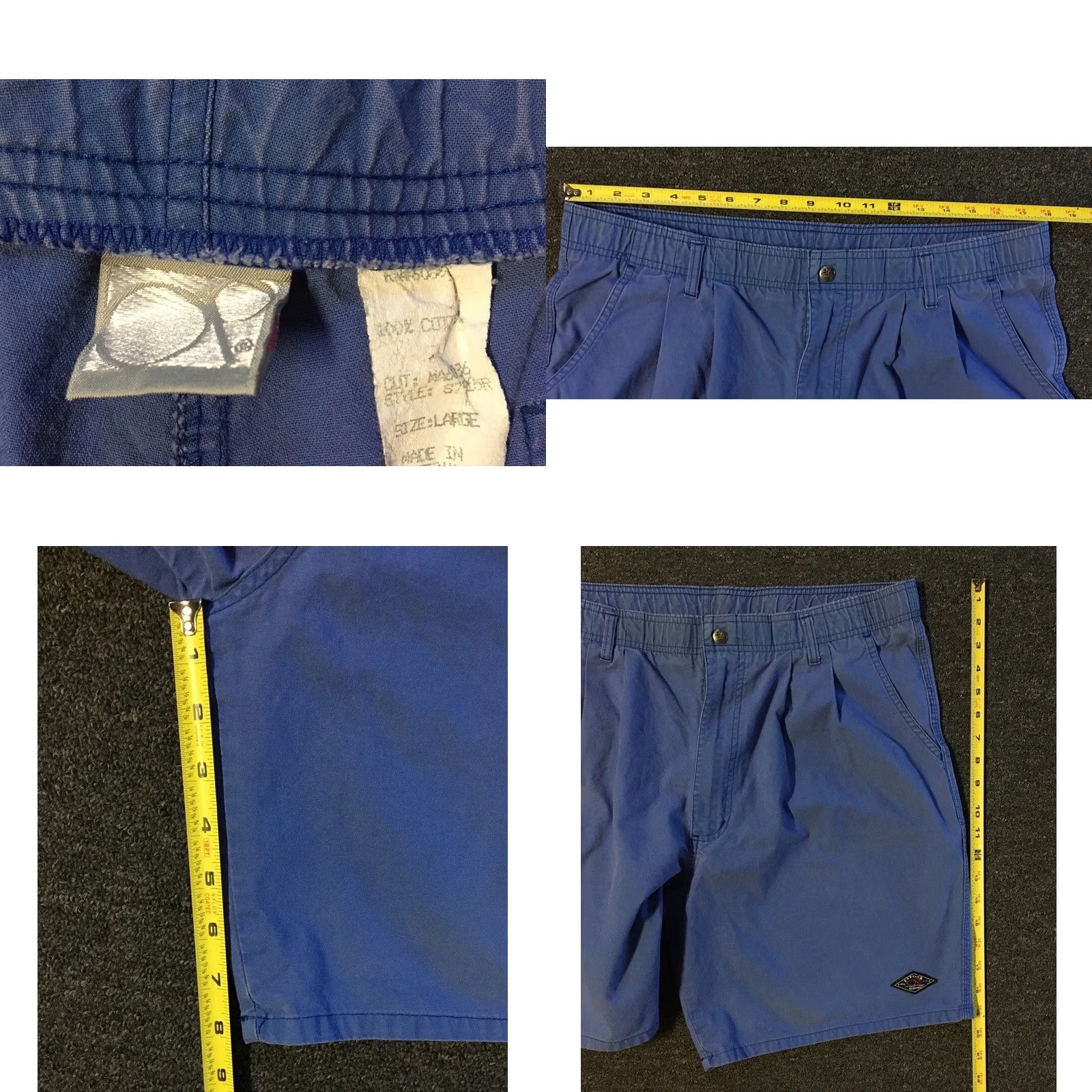 Billabong VINTAGE Ocean Pacific Faded Shorts L Blue Geometric Pattern Surf Skate 80s 90s Billabong Mens CGH Size US 33 - 9 Thumbnail