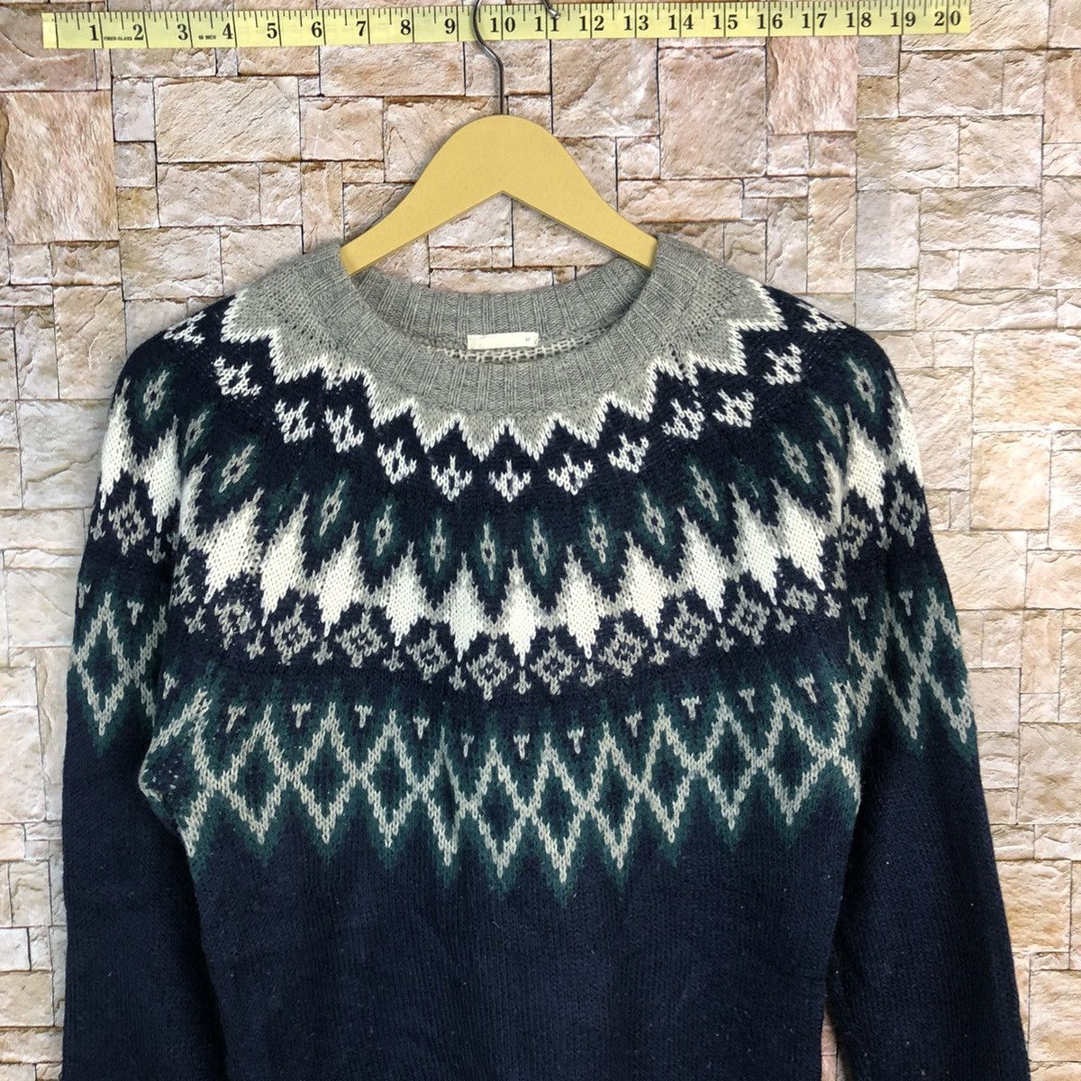GU GU Dark Blue navajo Knitwear #A395 Size M / US 6-8 / IT 42-44 - 2 Thumbnail