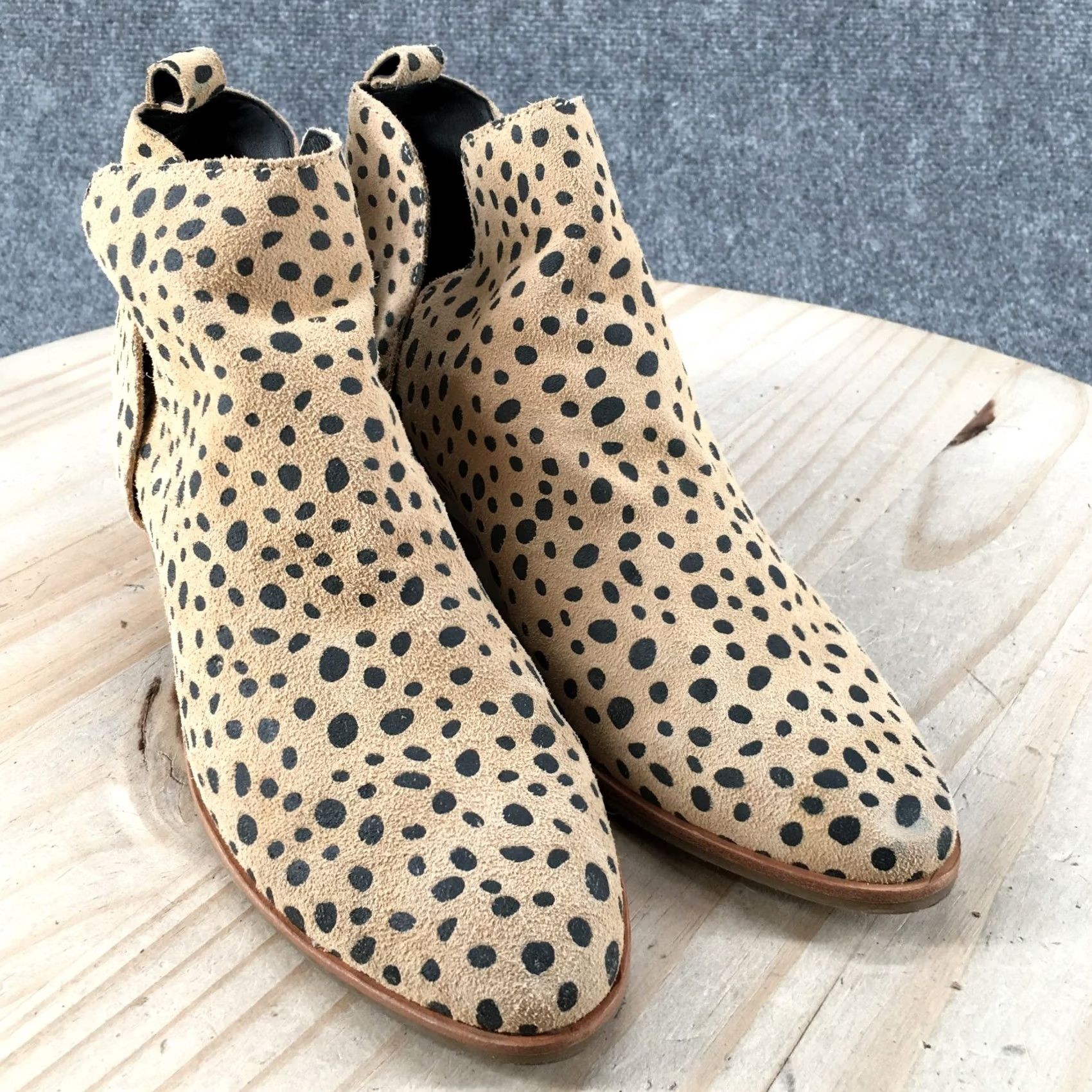 Dolce Vita Dolce Vita Boots Womens 7.5 M Kaidie Ankle Booties Leopard Beige Leather N/A Size US 8 / IT 38 - 3 Thumbnail