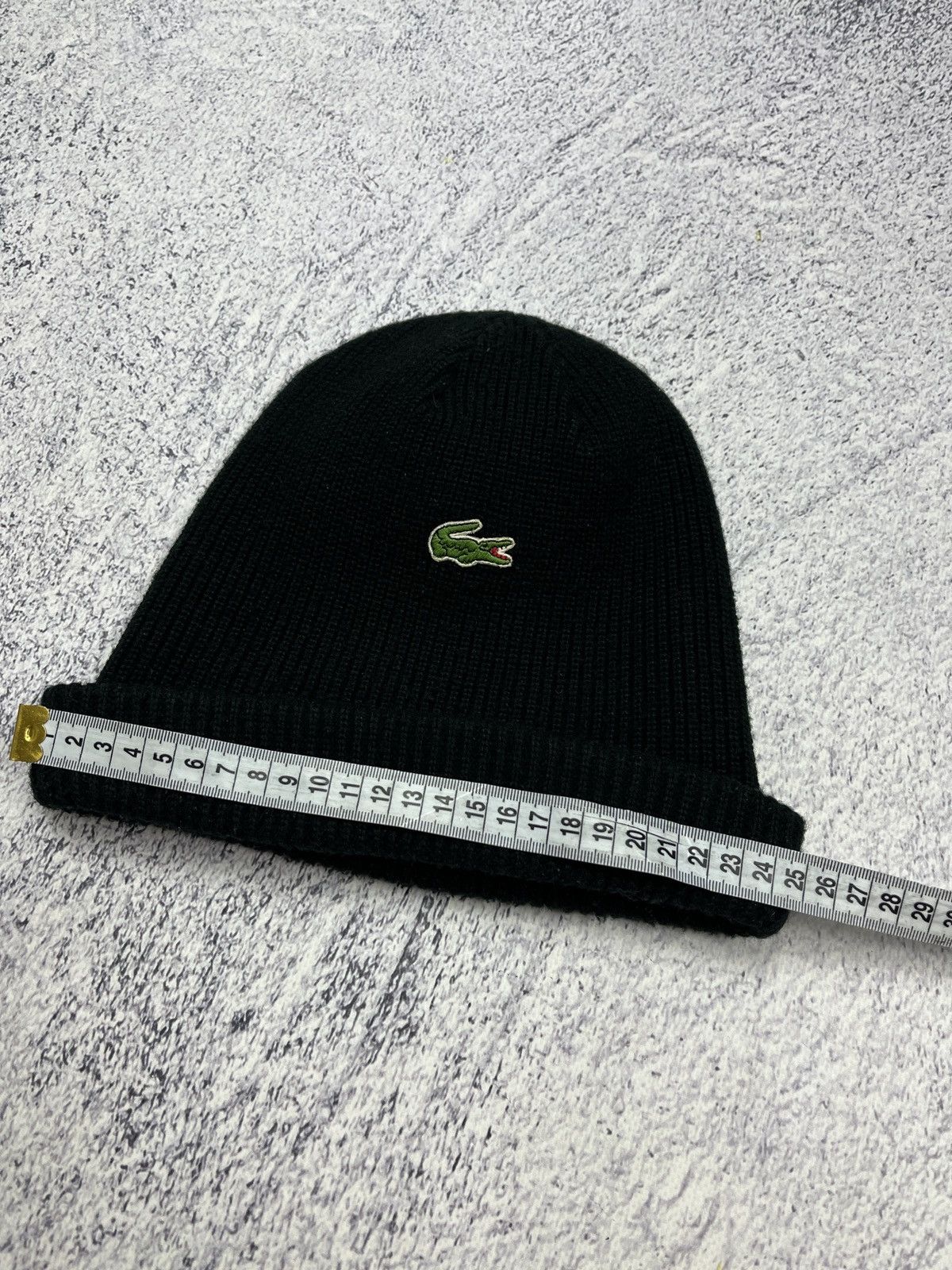 Lacoste Vintage Lacoste Acrylic Beanie Hat 90s Made In France Hype Size ONE SIZE - 15 Thumbnail