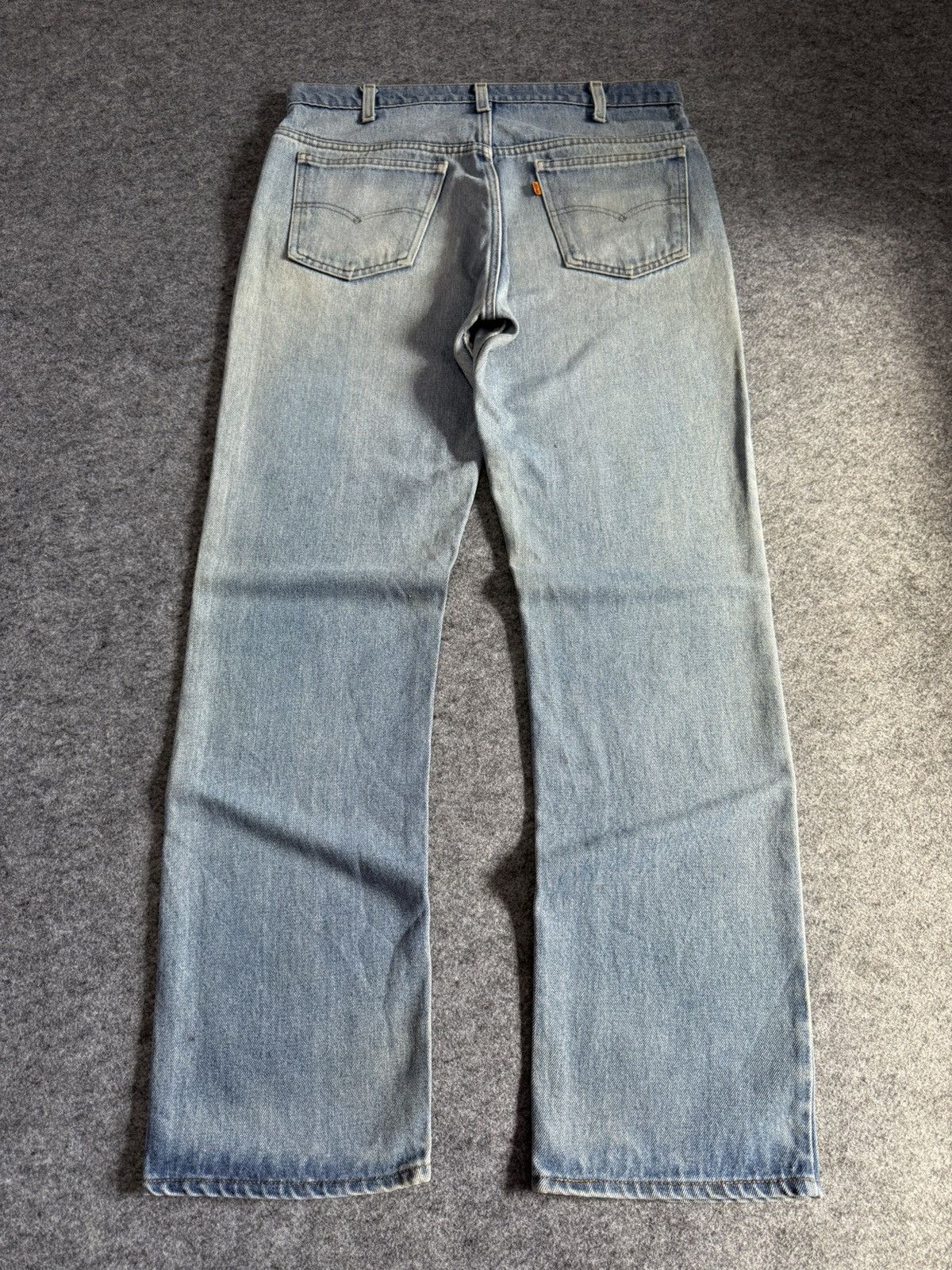 Levi's 80s Vintage Levis 575 Orange Tab Muddy Light Wash Jeans Size US 35 - 2 Thumbnail
