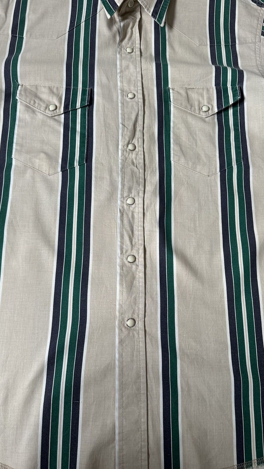 Wrangler VINTAGE WRANGLER STRIPES PEARL SNAP SHIRT Size US L / EU 52-54 / 3 - 2 Thumbnail