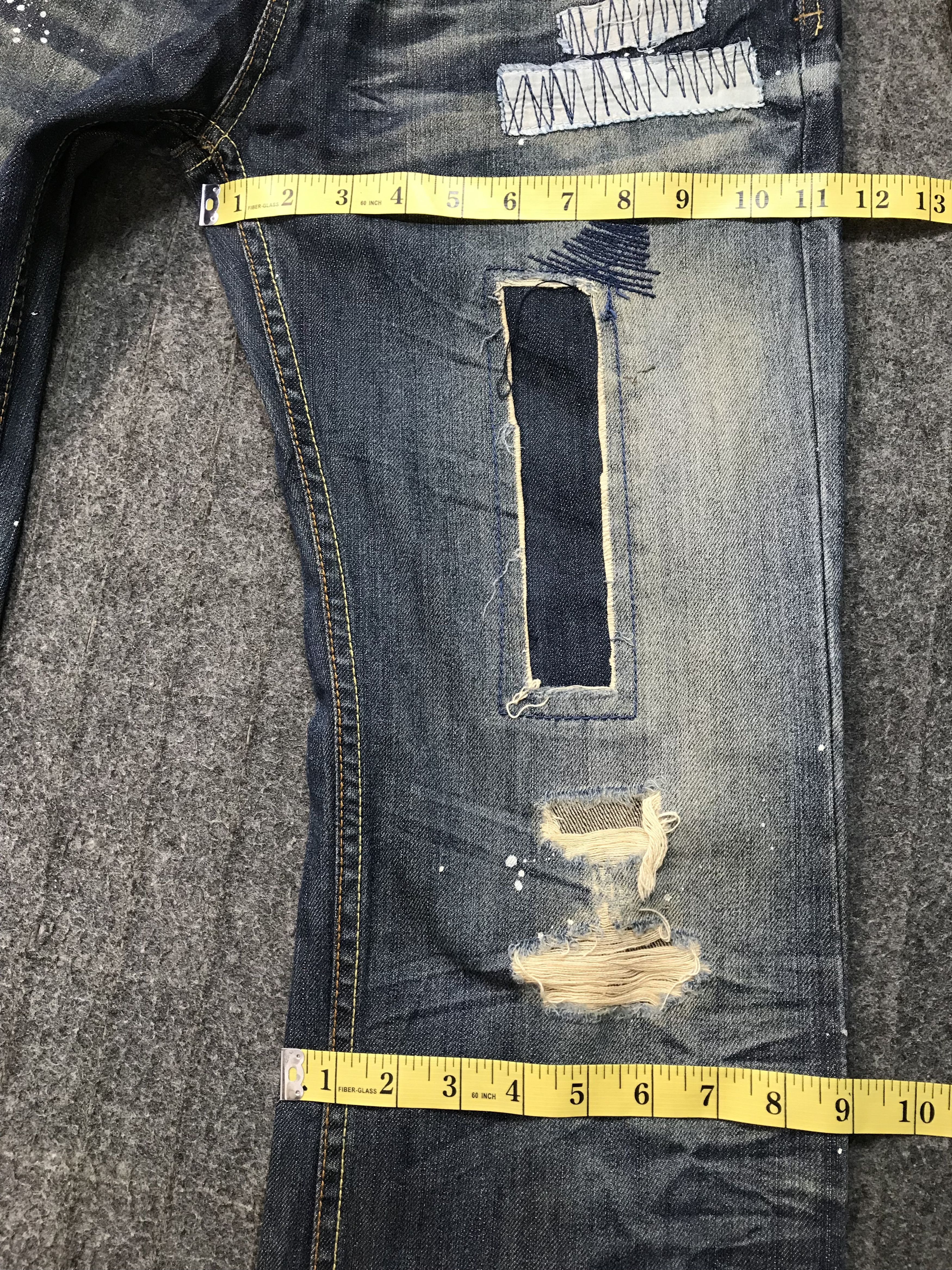 Robins Jeans Distressed Styled Japanese Robins Jeans Straight Cut Size US 32 / EU 48 - 12 Thumbnail