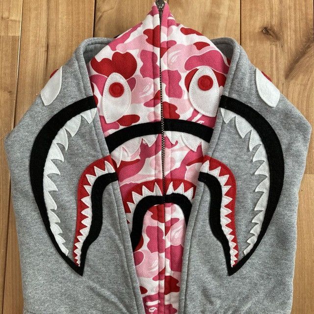 Bape BAPE Double Shark Full Zip Hoodie ABC camo pink APE Size US XL / EU 56 / 4 - 3 Thumbnail