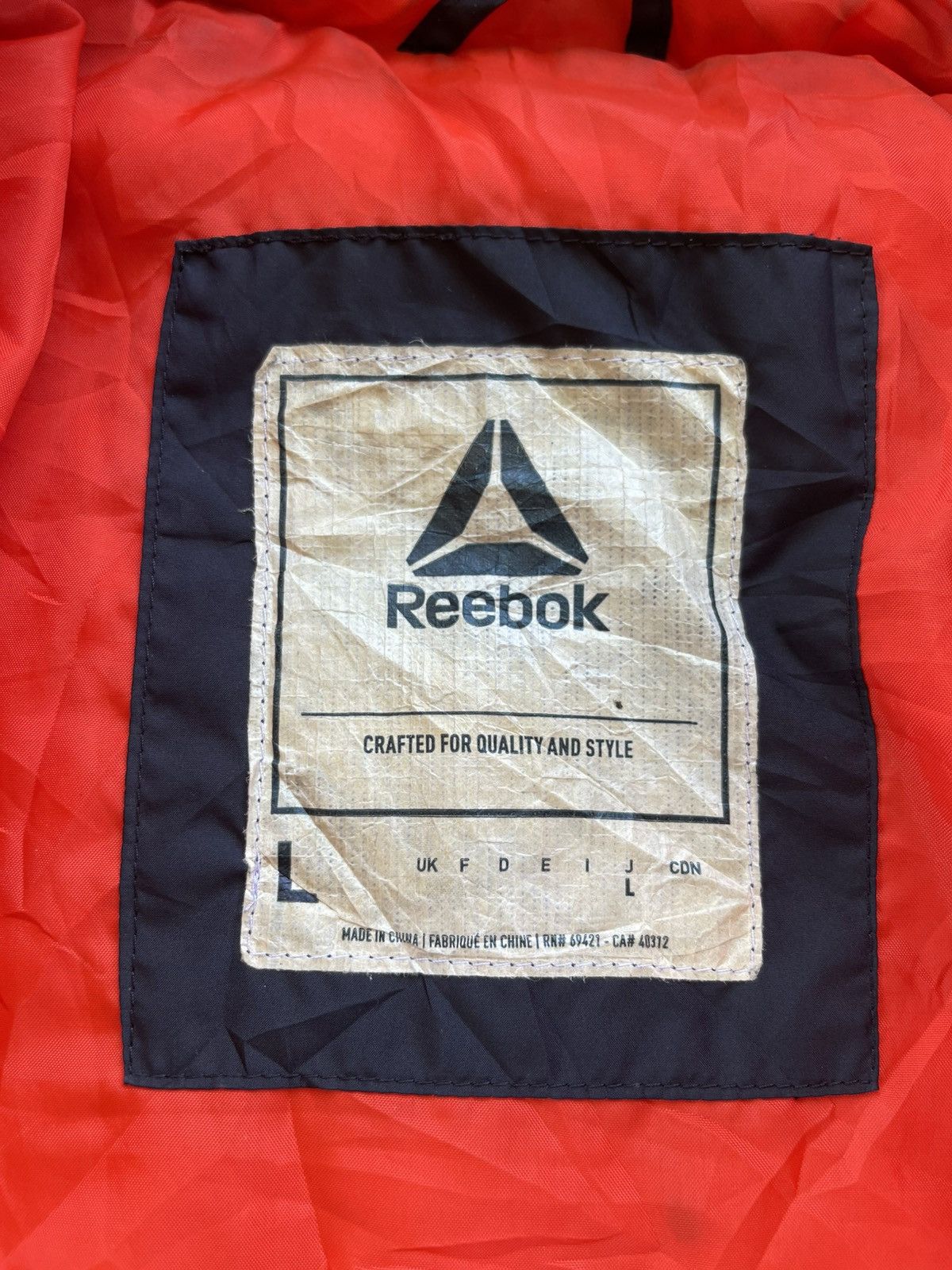 Reebok F/W 2018 Reebok Ow Pad Down Jacket - Black Size US L / EU 52-54 / 3 - 11 Thumbnail