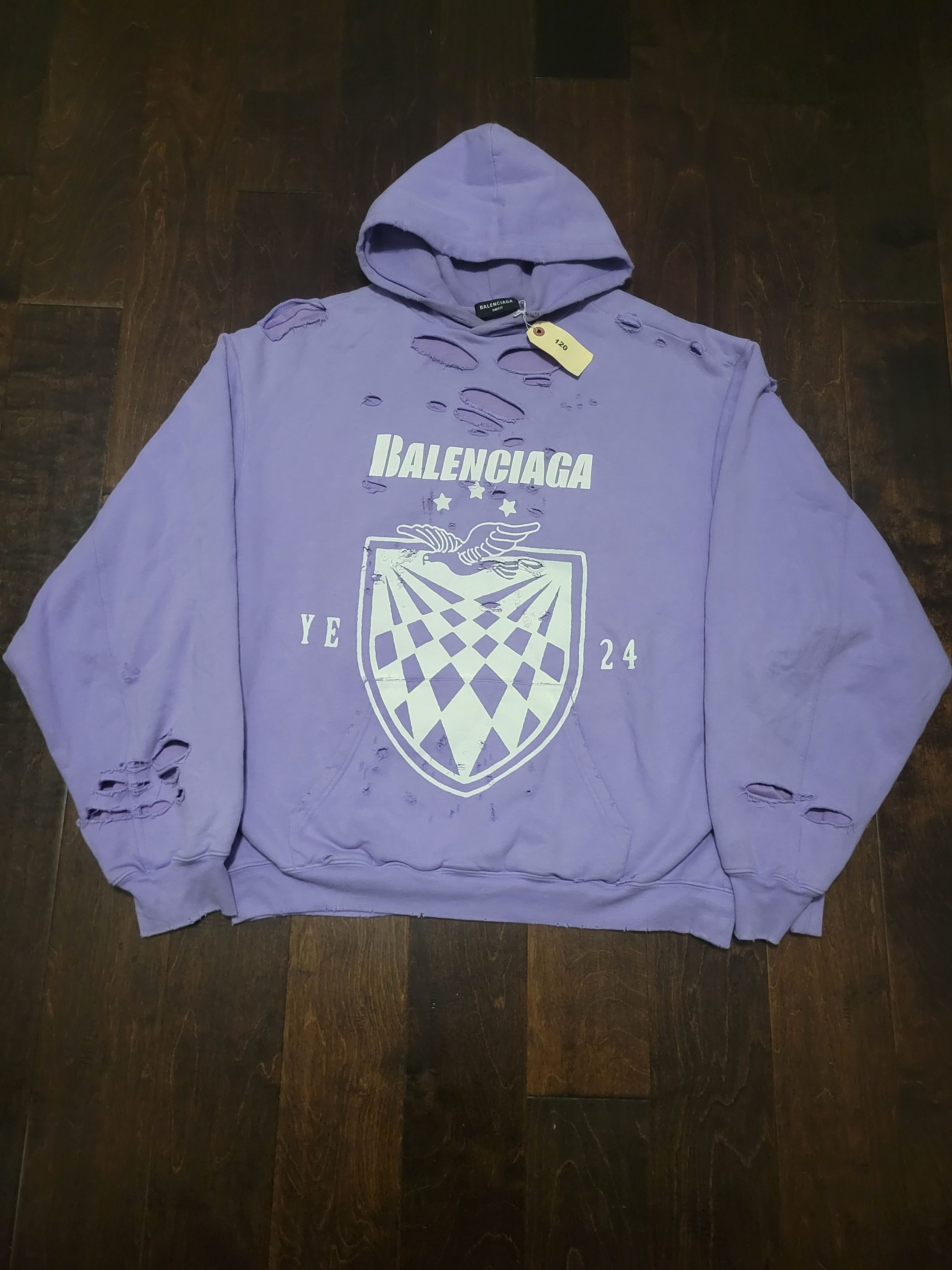 スウェット・トレーナー BALENCIAGA Logo hoodie Purple 767877TQVN6 Balenciaga Logo Hoodie - Purple - Men | 767877TQVN63569