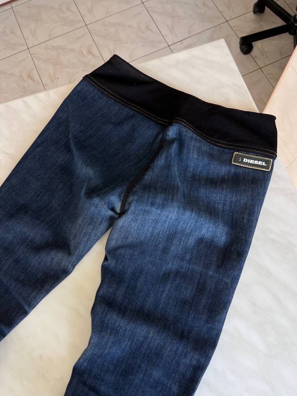Diesel × Vintage Vintage Y2K Diesel Leggings Slim Pants Washed Denim Jeans Size 26" / US 2 / IT 38 - 3 Thumbnail