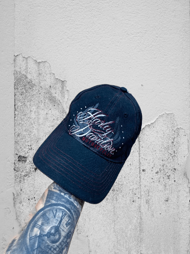 Harley Davidson × Vintage Harley Davidson Vintage Cap Size ONE SIZE - 1 Thumbnail
