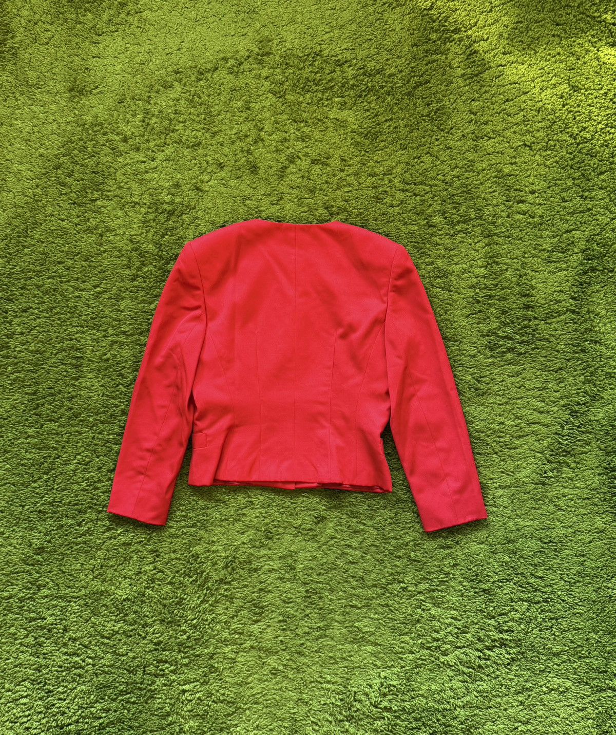 Christian Dior Monsieur × Vintage Dior 1980s archive vintage red 100% wool blazer jacket Size M / US 6-8 / IT 42-44 - 3 Thumbnail