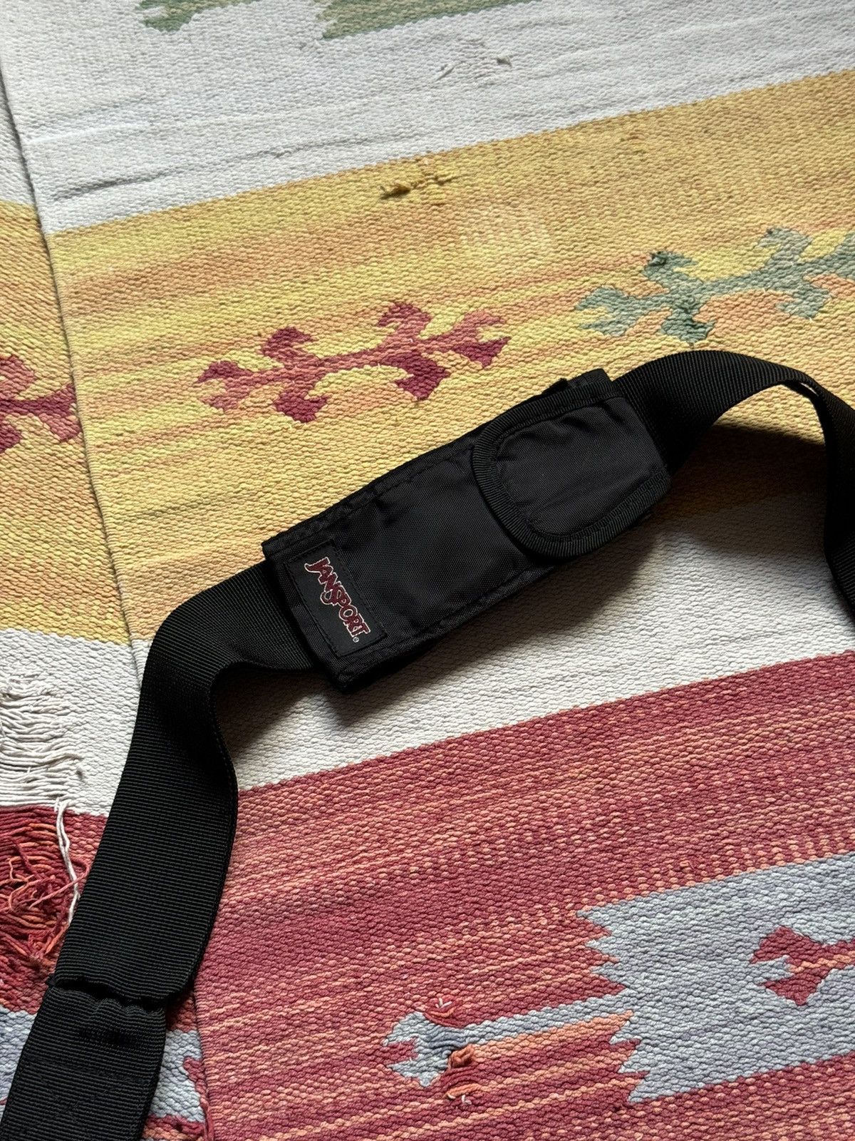 Jansport Vintage 90’s Jansport y2k Tactical Black Nylon Shoulder Bag Size ONE SIZE - 4 Thumbnail