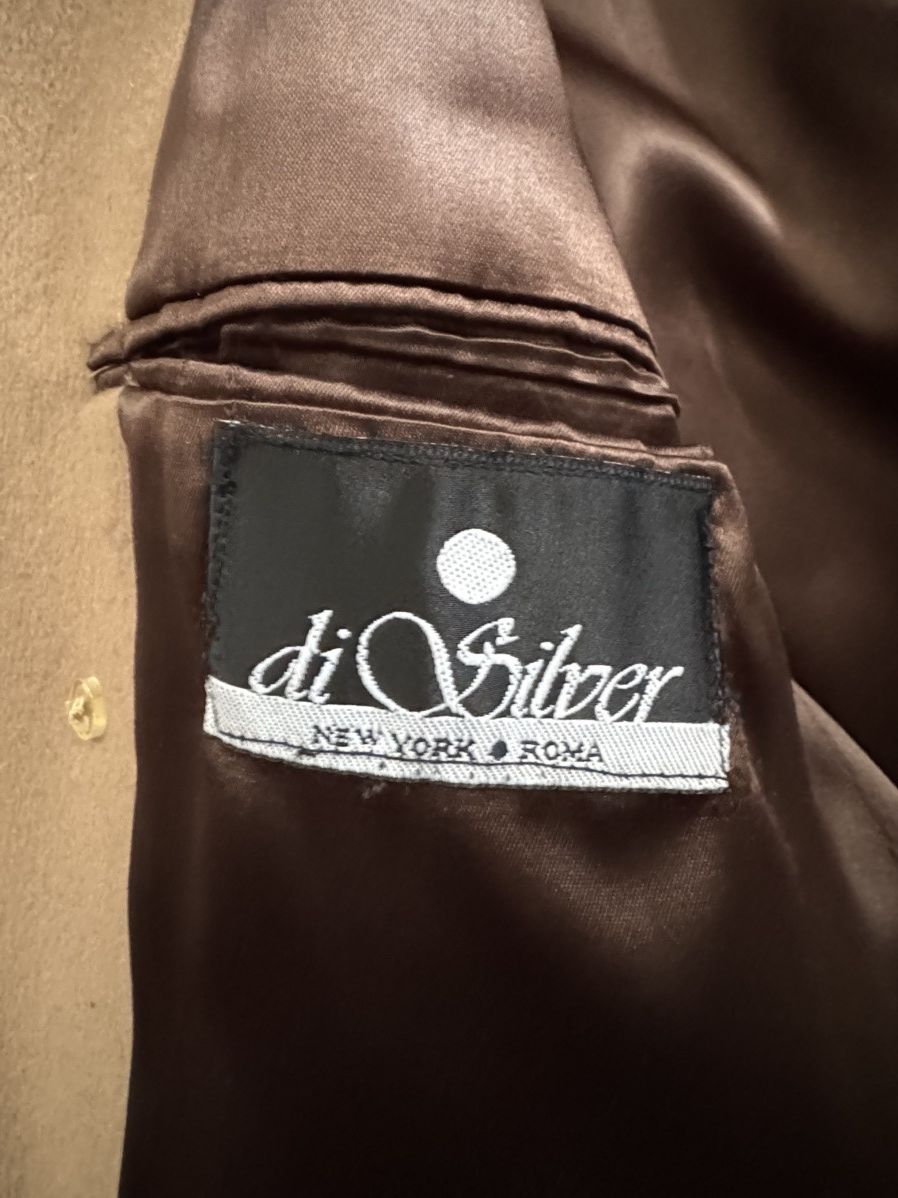 Vintage di Silver Double Breasted Coat Size US M / EU 48-50 / 2 - 5 Thumbnail
