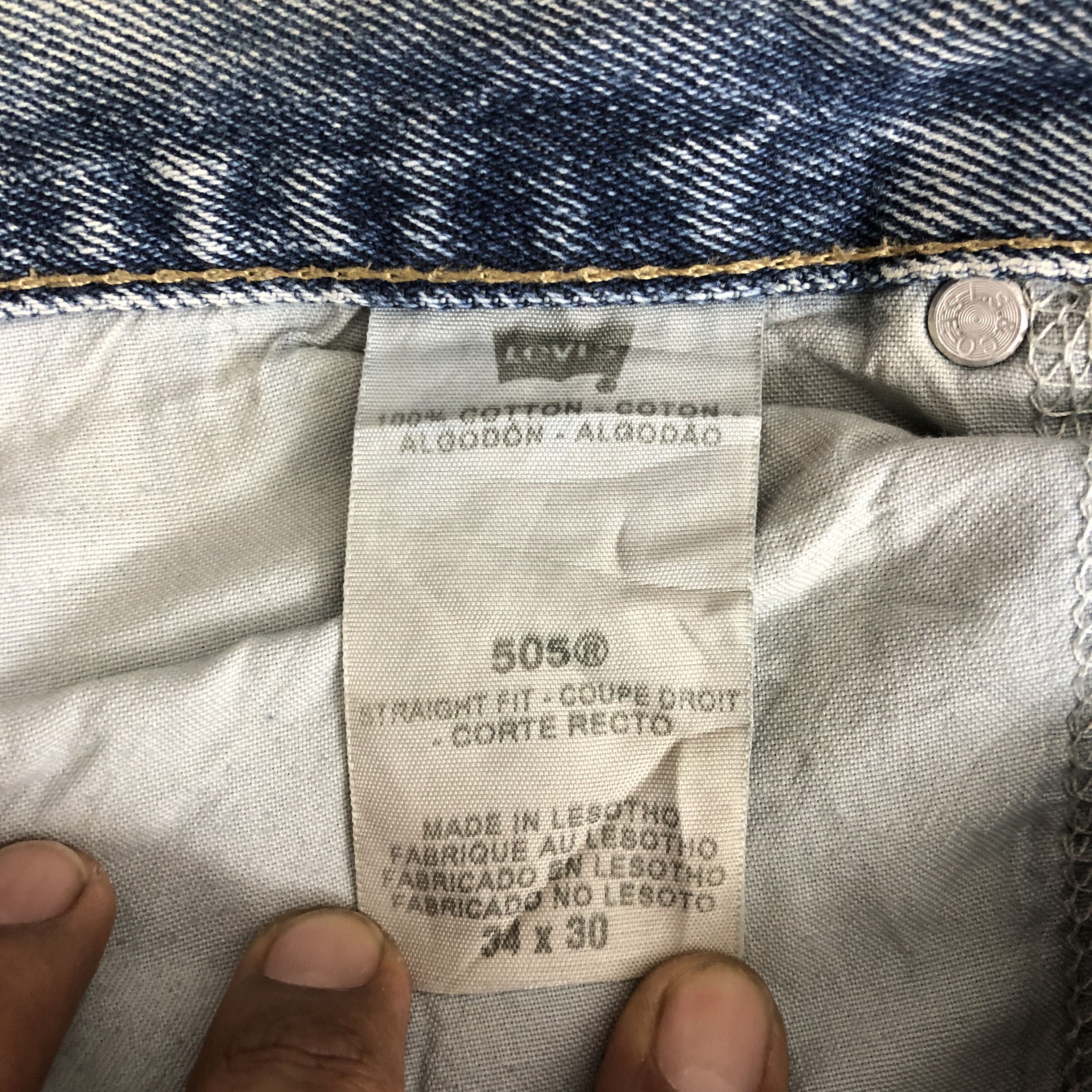 Levi's Vintage Levis 505 Jeans Dirty Levi's Mud Wash Faded Denim Size US 34 / EU 50 - 14 Thumbnail