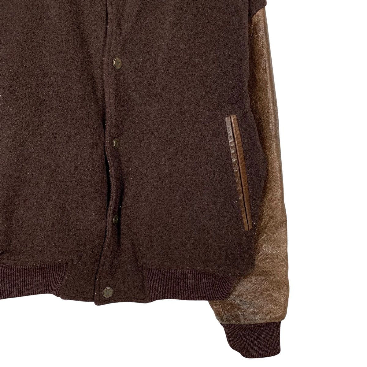 Japanese Brand Japanese Brand Ixi:z Global Basic Varsity Leather Jacket Size US M / EU 48-50 / 2 - 5 Thumbnail