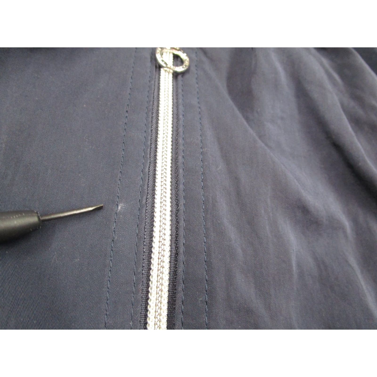 Vintage LAPINE BLANCHE Jacket Womens 38 Lyocell Zip Front Cropped Blue 3/4 Sleeve Lightweight Casual Japan Size XS / US 0-2 / IT 36-38 - 6 Thumbnail