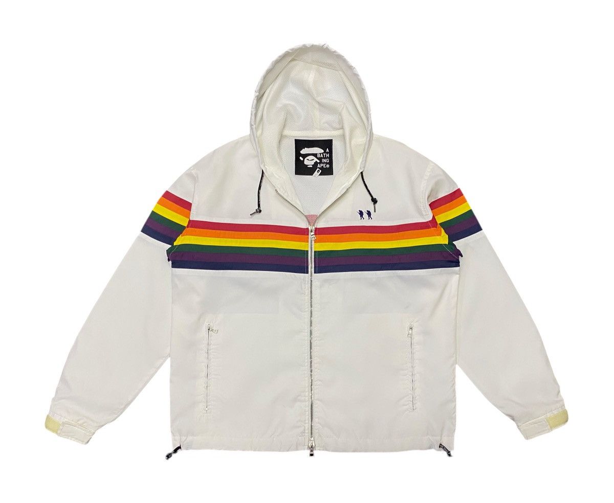 Bape Vintage A Bathing Ape Footsoldier Rainbow Hoodie Jacket Size US S / EU 44-46 / 1 - 2 Thumbnail