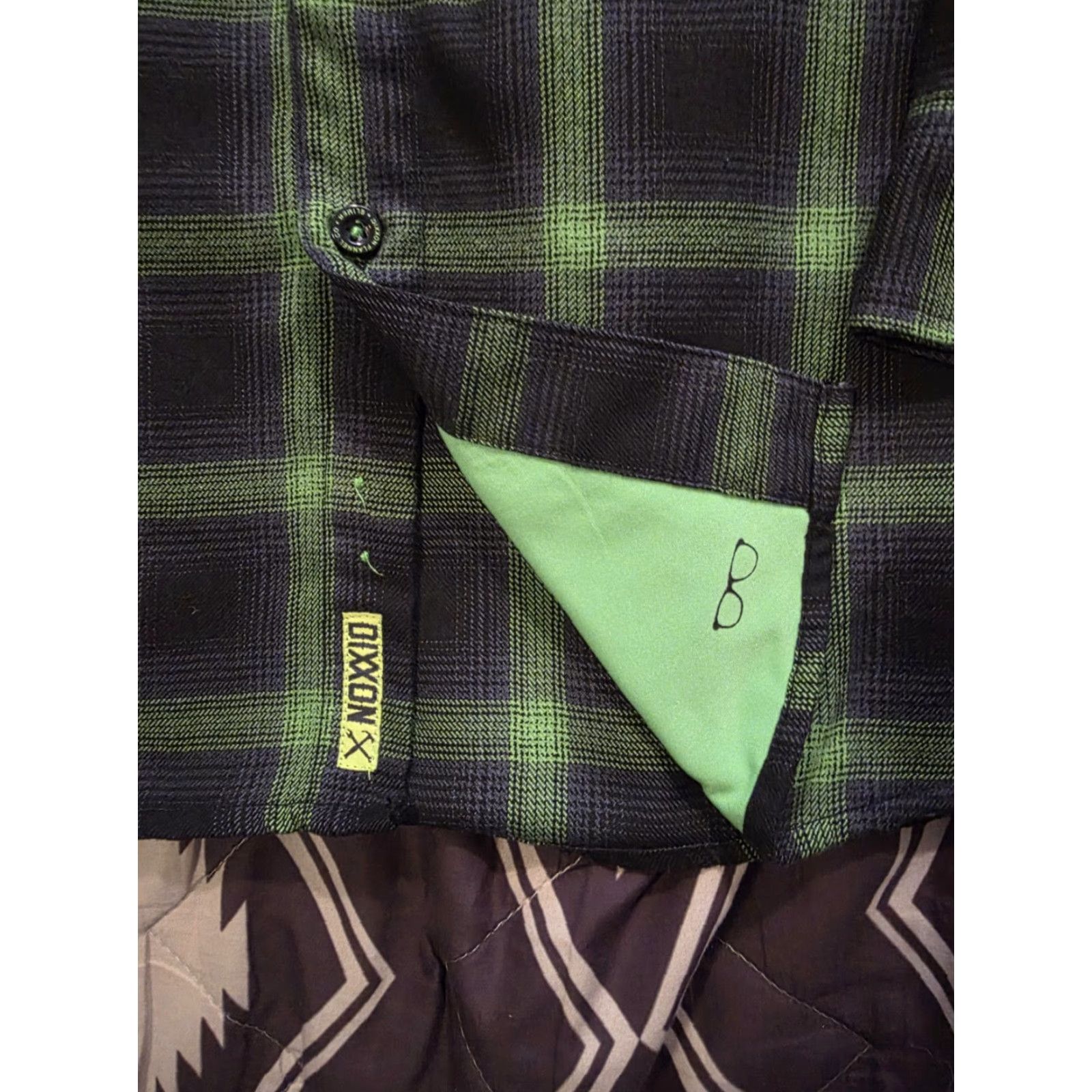 Vintage Dixxon Flannel Company Slimer Long Sleeve Shirt Green & Black Men's L Button-Up Casual, Workwear, Travel Plaid Limited Edition Size US L / EU 52-54 / 3 - 7 Thumbnail