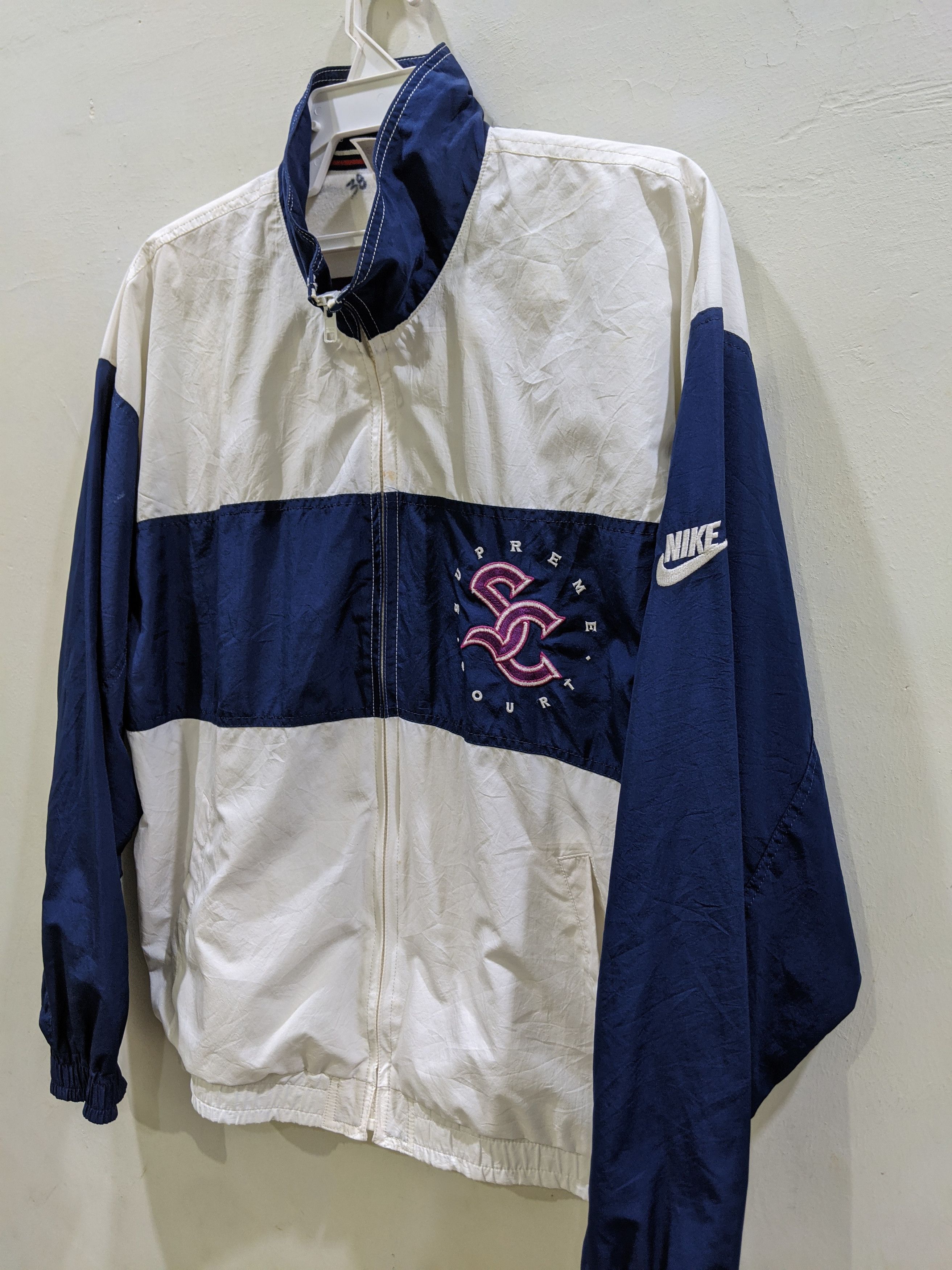 Nike × Vintage Vintage Nike Court Supreme Nylon Light Jacket size XXL Size US XXL / EU 58 / 5 - 4 Thumbnail