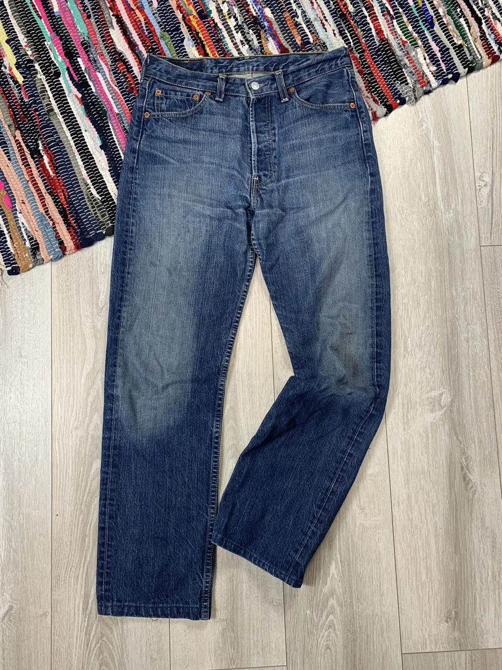 Levi's × Levi's Vintage Clothing × Vintage Vintage Og Blue Levis 501 W29 L34 Denim Pants Jeans Size US 29 - 1 Thumbnail