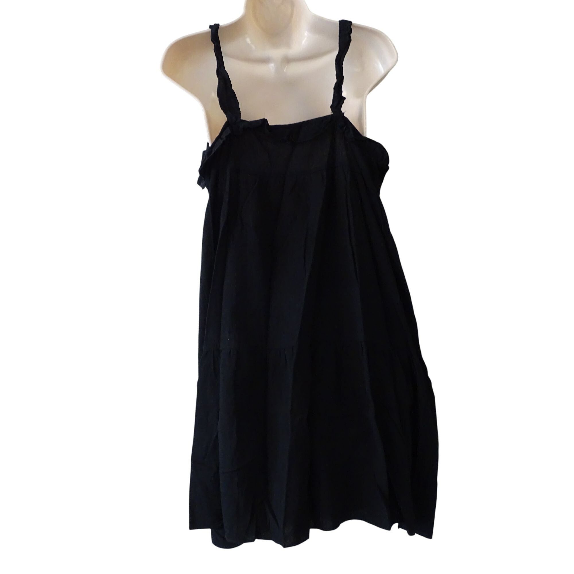 Other Black Sleeveless Tiered Dress Women Size L Summer Size L / US 10 / IT 46 - 3 Thumbnail