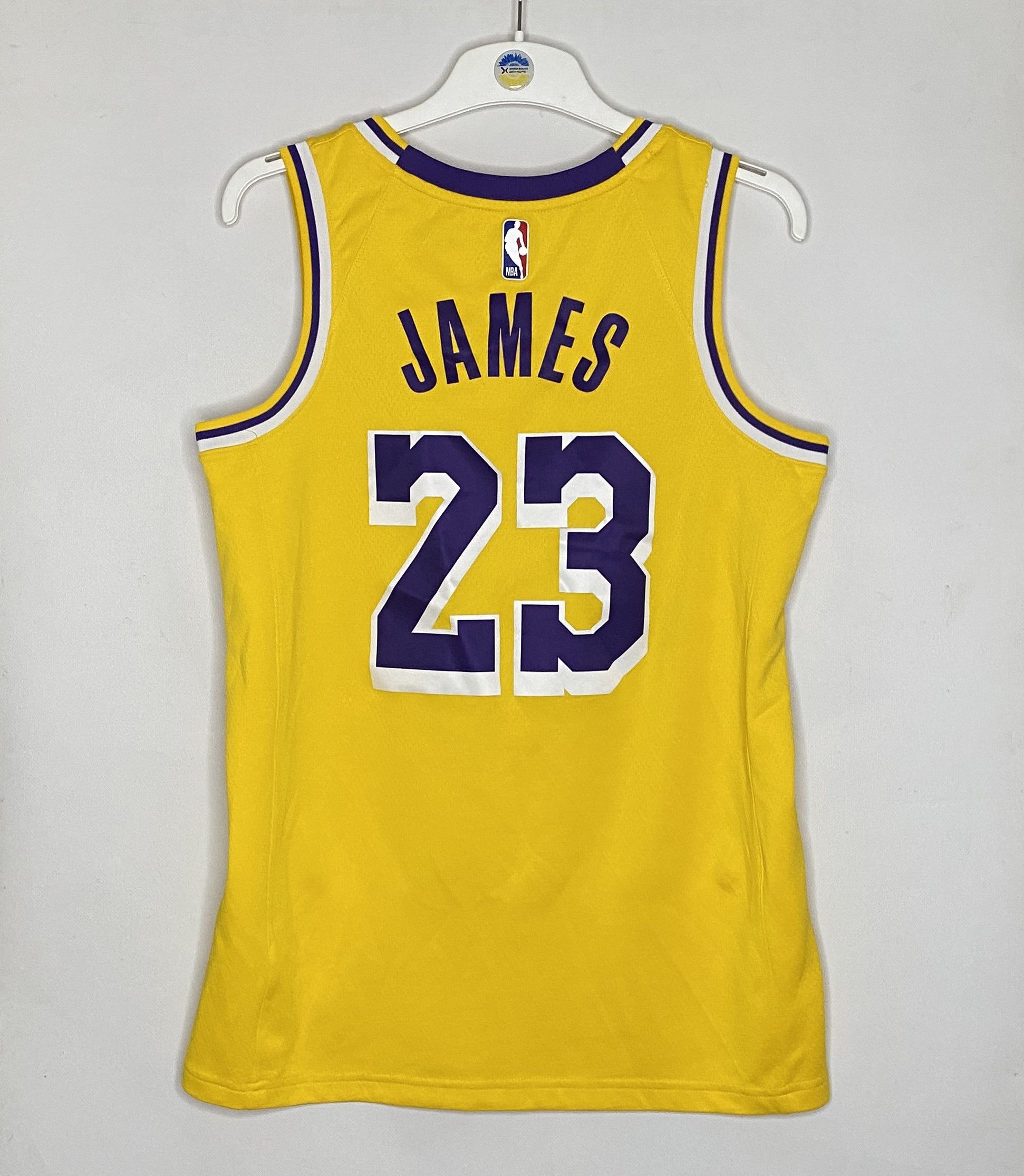 NBA × Nike JAMES #23 LOS ANGELES LAKERS NBA BASKETBALL JERSEY SHIRT Size US M / EU 48-50 / 2 - 2 Thumbnail